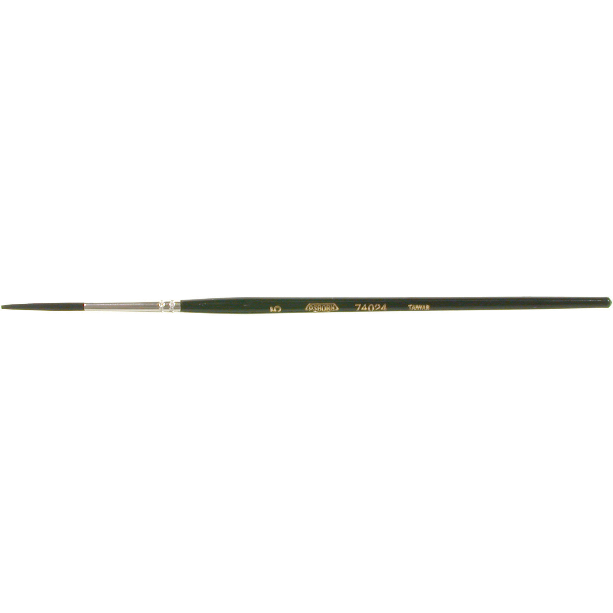 Pinceau à lettre de forme ronde pour le marquage, Largeur de la brosse de 1/8", Soie de chameau, Manche à Bois