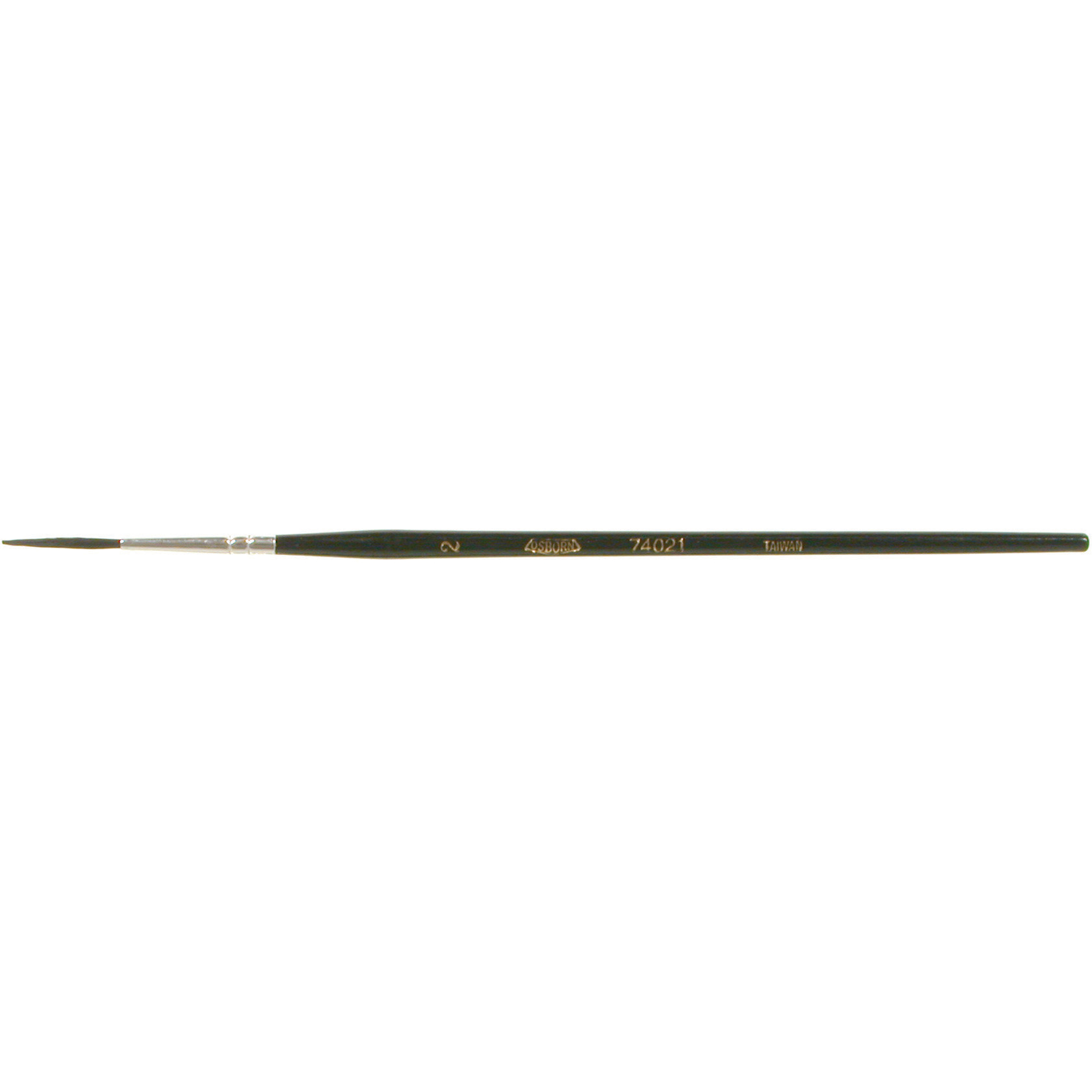 Pinceau à lettre de forme ronde pour le marquage, Largeur de la brosse de 5/64", Soie de chameau, Manche à Bois
