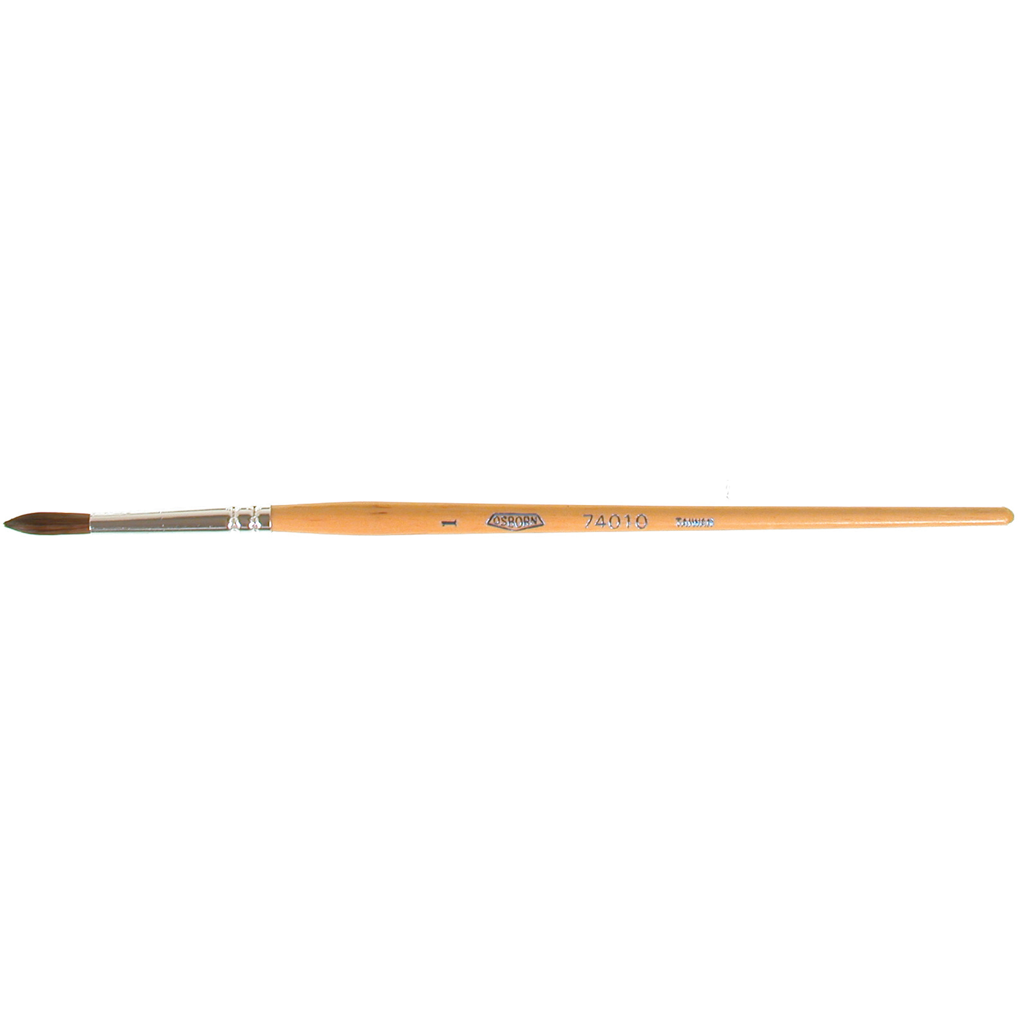 Pinceau à lettre de forme ronde pour le vernissage, Largeur de la brosse de 9/64", Soie de chameau, Manche à Bois