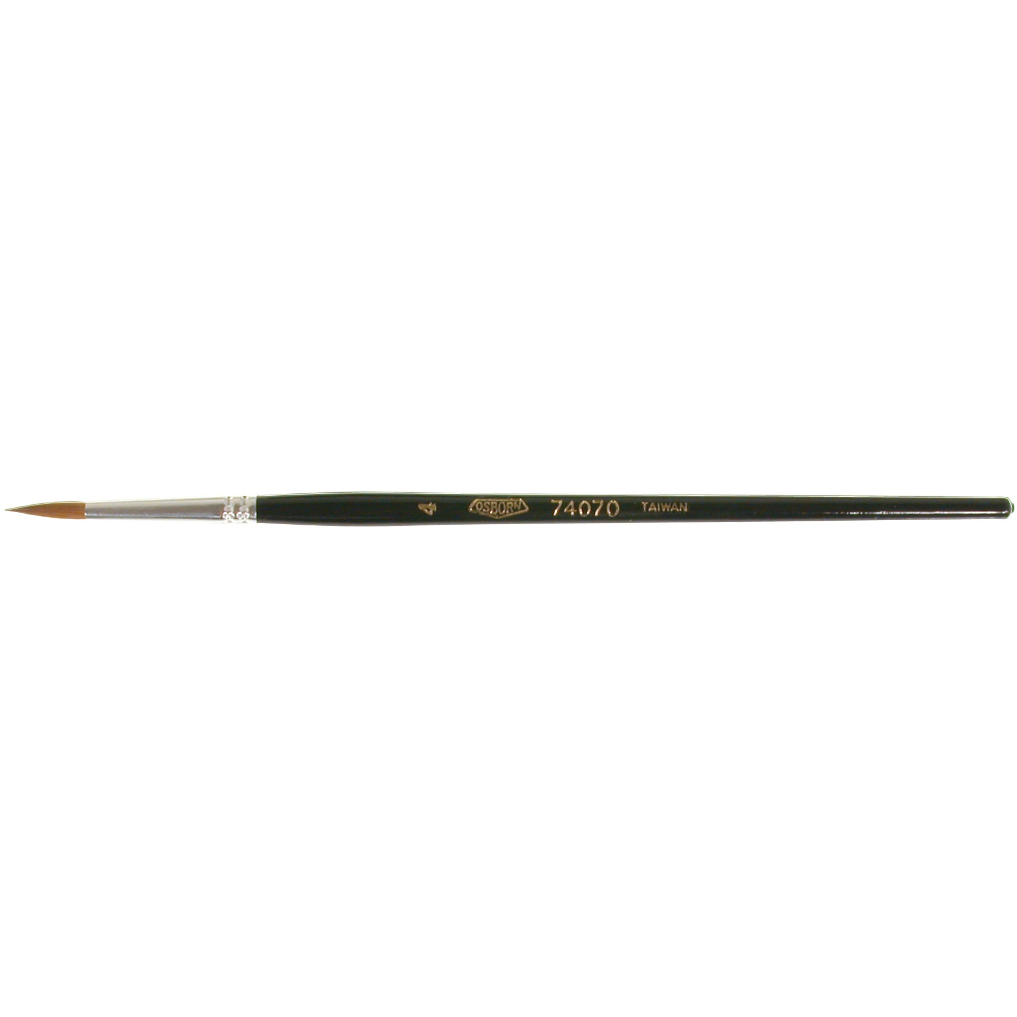 Pinceau d'artiste, Largeur de la brosse de 1/8", Martre rouge, Manche à Bois
