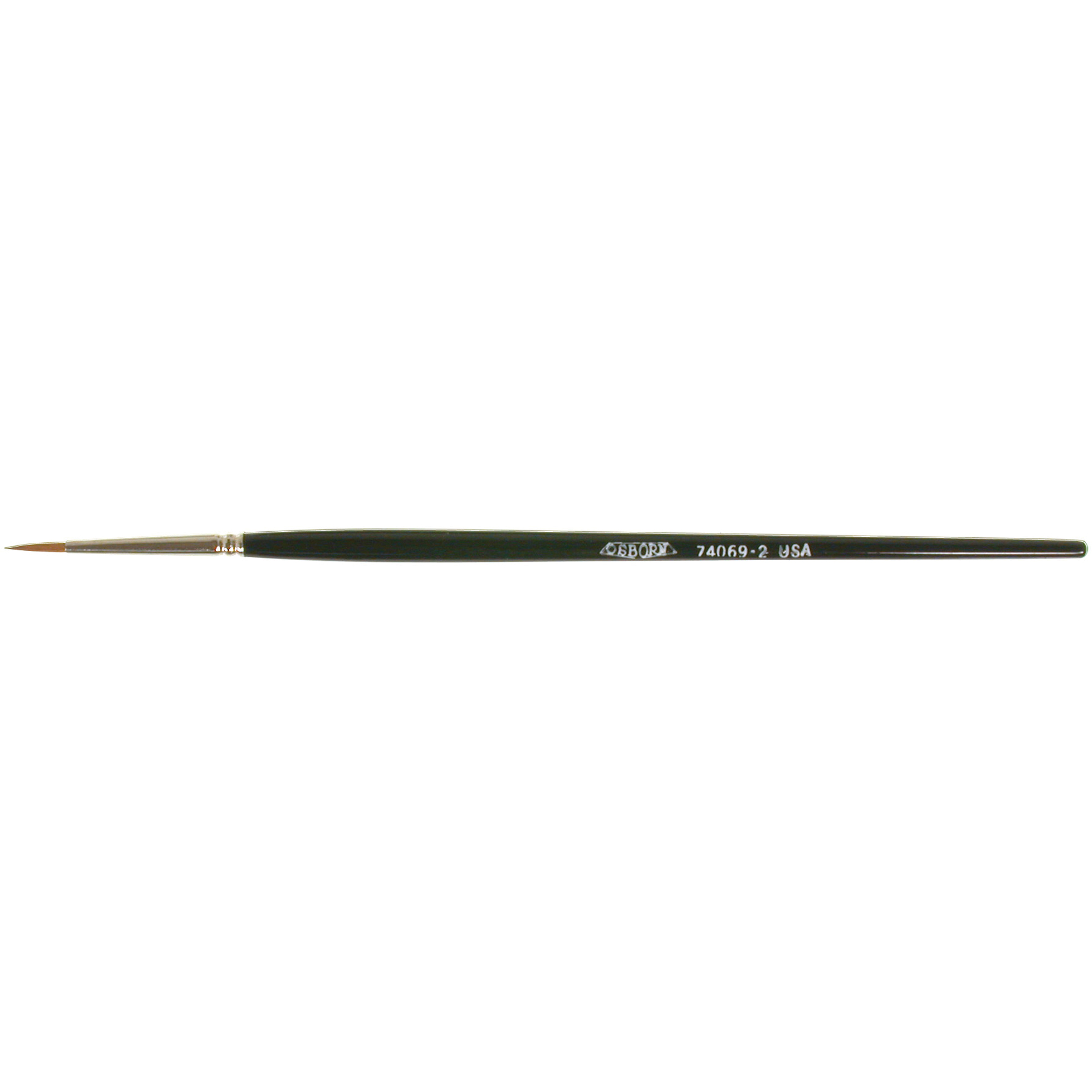 Pinceau d'artiste, Largeur de la brosse de 3/32", Martre rouge, Manche à Bois
