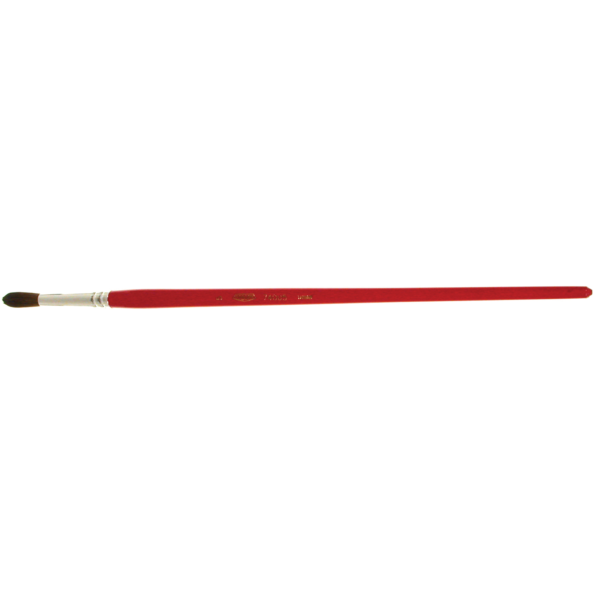 Pinceau de forme ronde pour marquage, Largeur de la brosse de 1/4", Soie de chameau, Manche à Bois