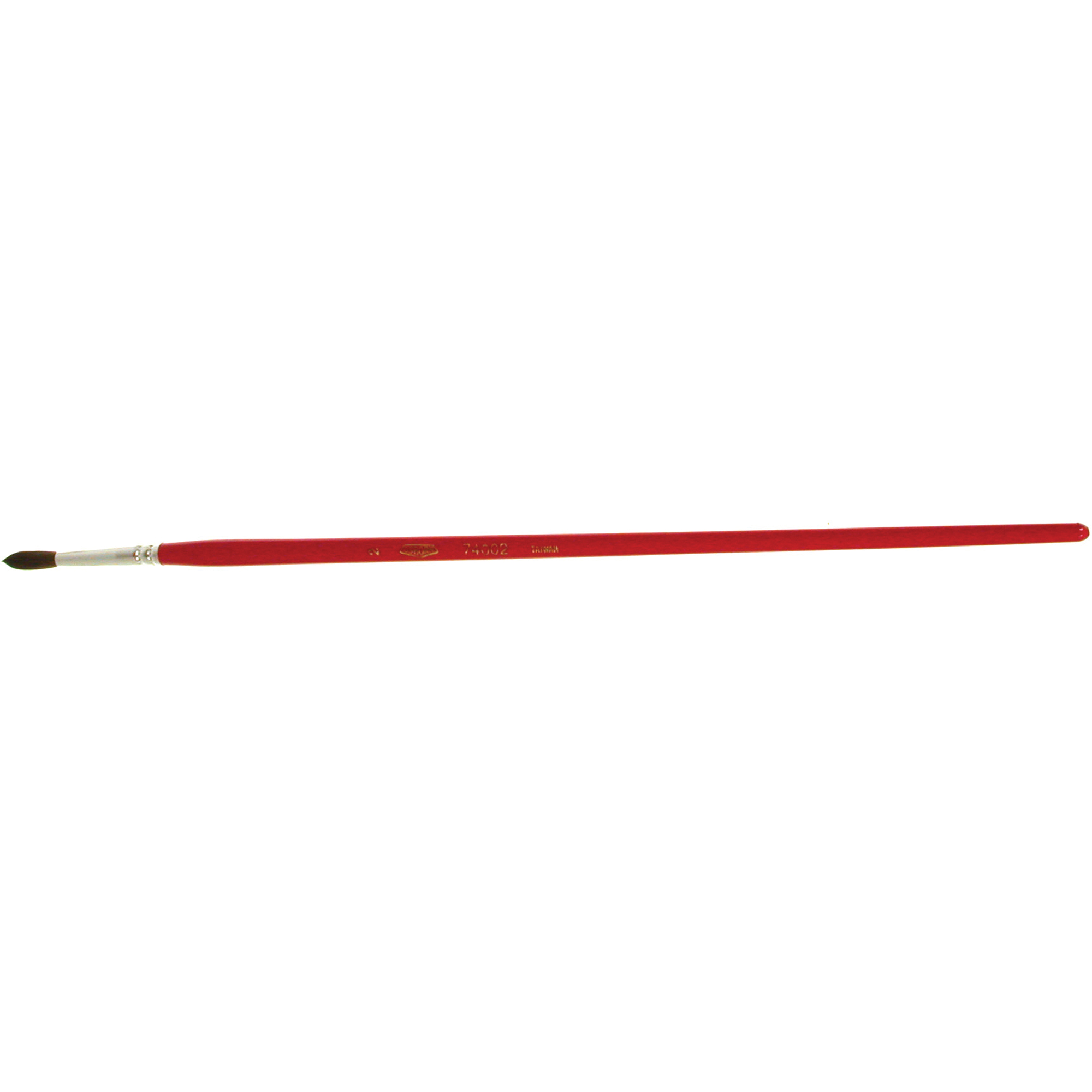 Pinceau de forme ronde pour marquage, Largeur de la brosse de 5/32", Soie de chameau, Manche à Bois