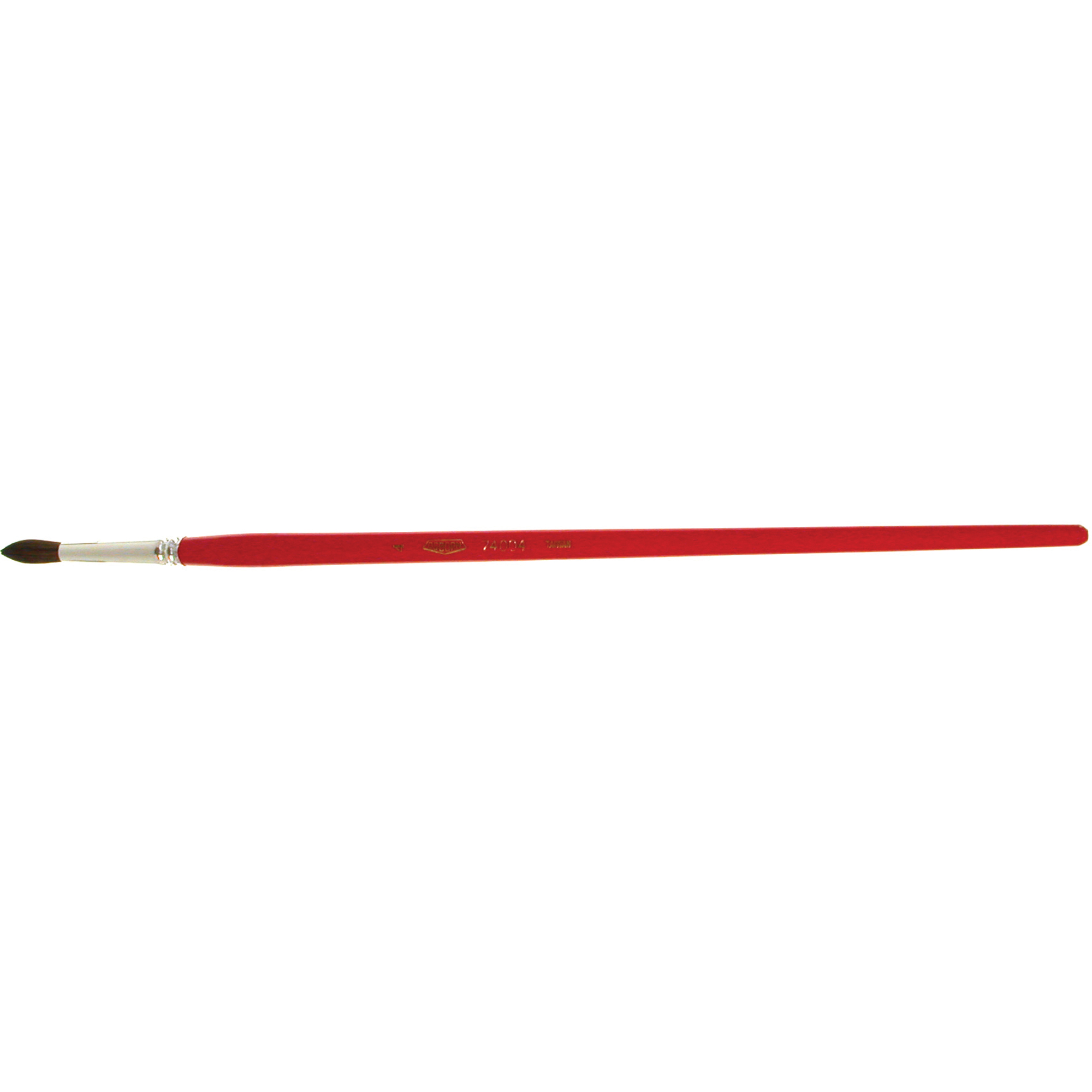 Pinceau de forme ronde pour marquage, Largeur de la brosse de 7/32", Soie de chameau, Manche à Bois
