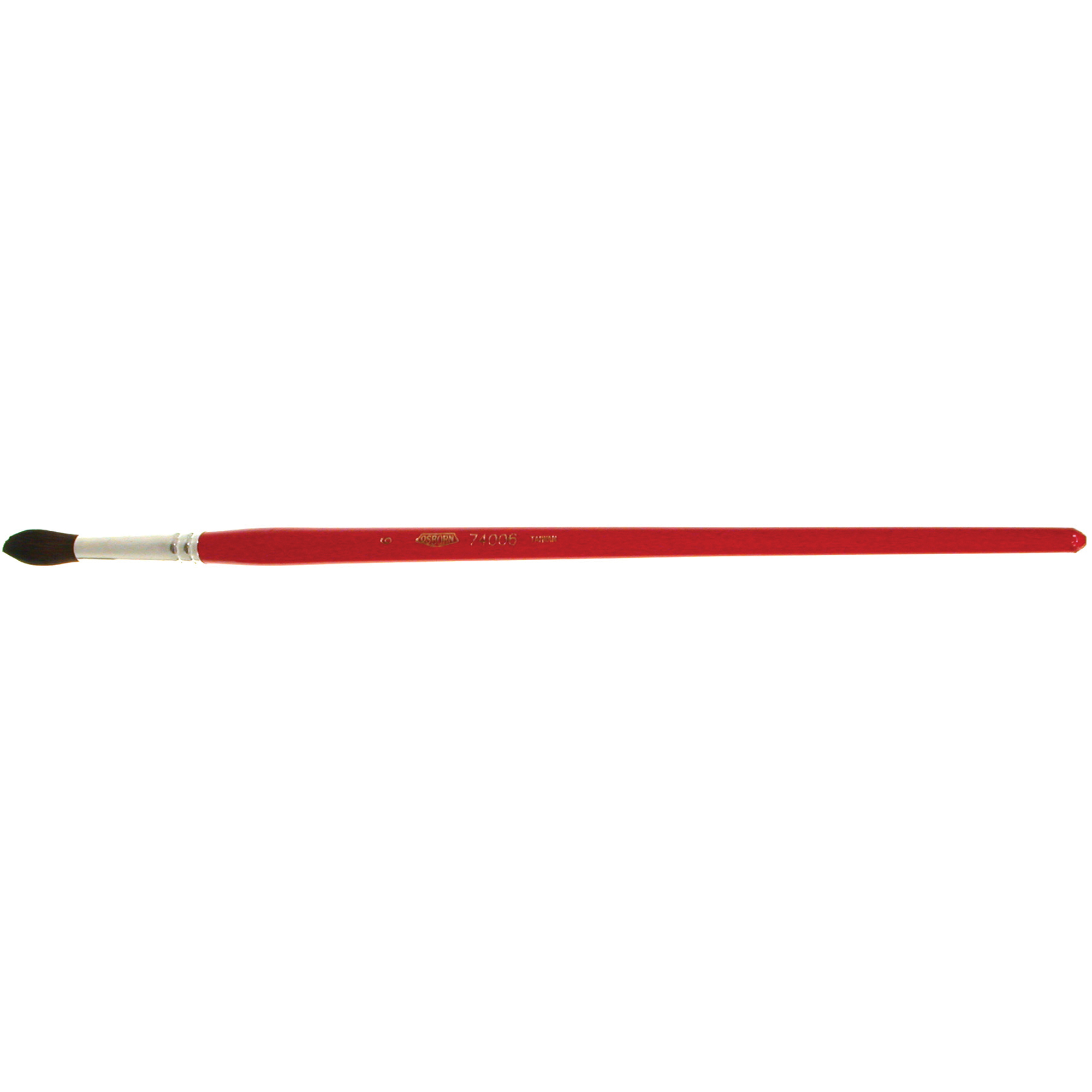 Pinceau de forme ronde pour marquage, Largeur de la brosse de 9/32", Soie de chameau, Manche à Bois