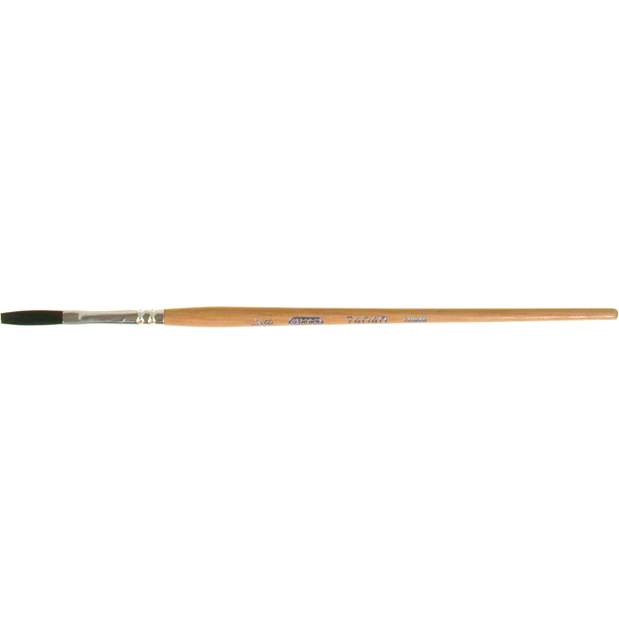 Pinceau une passe, Largeur de la brosse de 1/8", Soie de bœuf, Manche à Bois