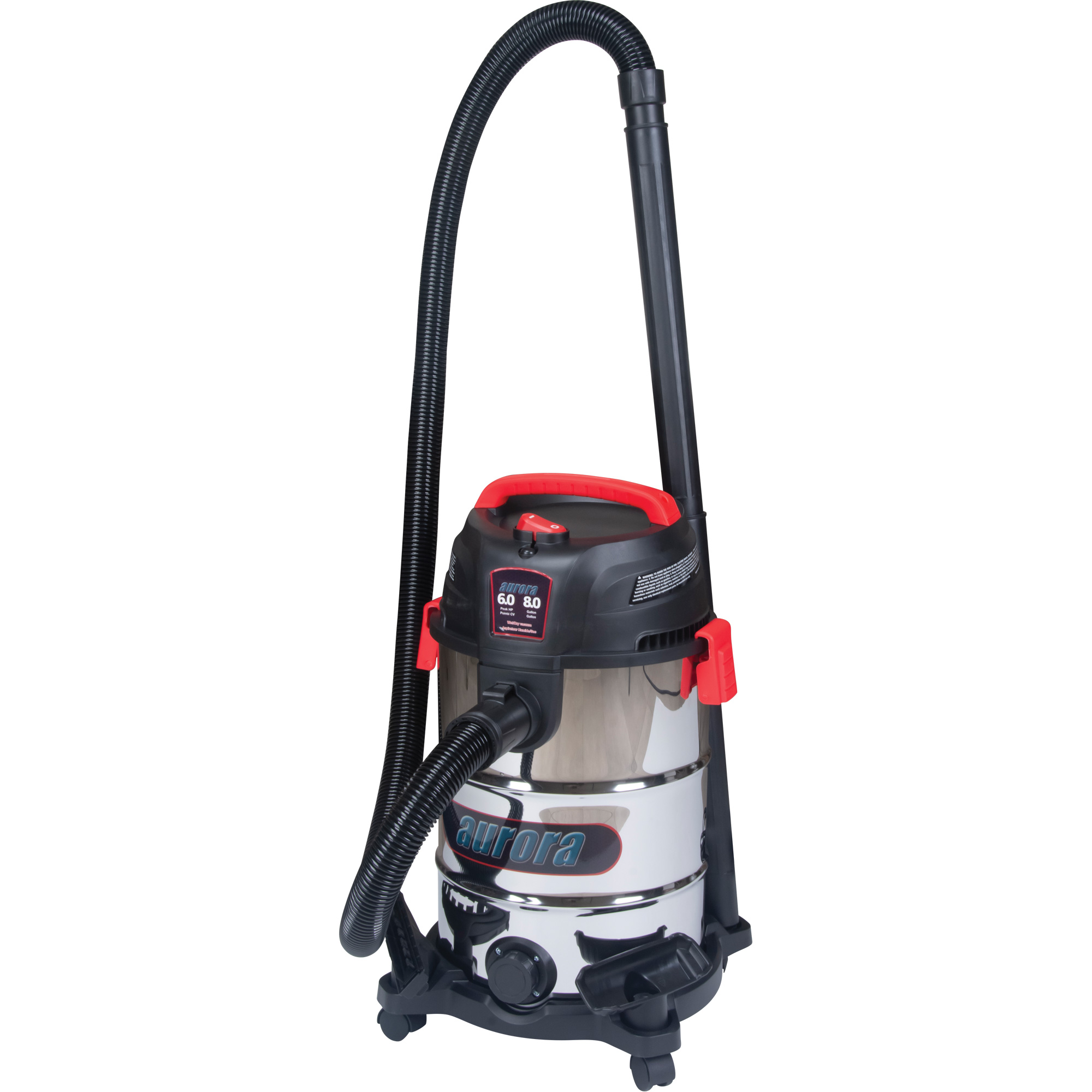 Aspirateur, Secs-humides, 6 CV, 8 gal. US (30,3 litres)