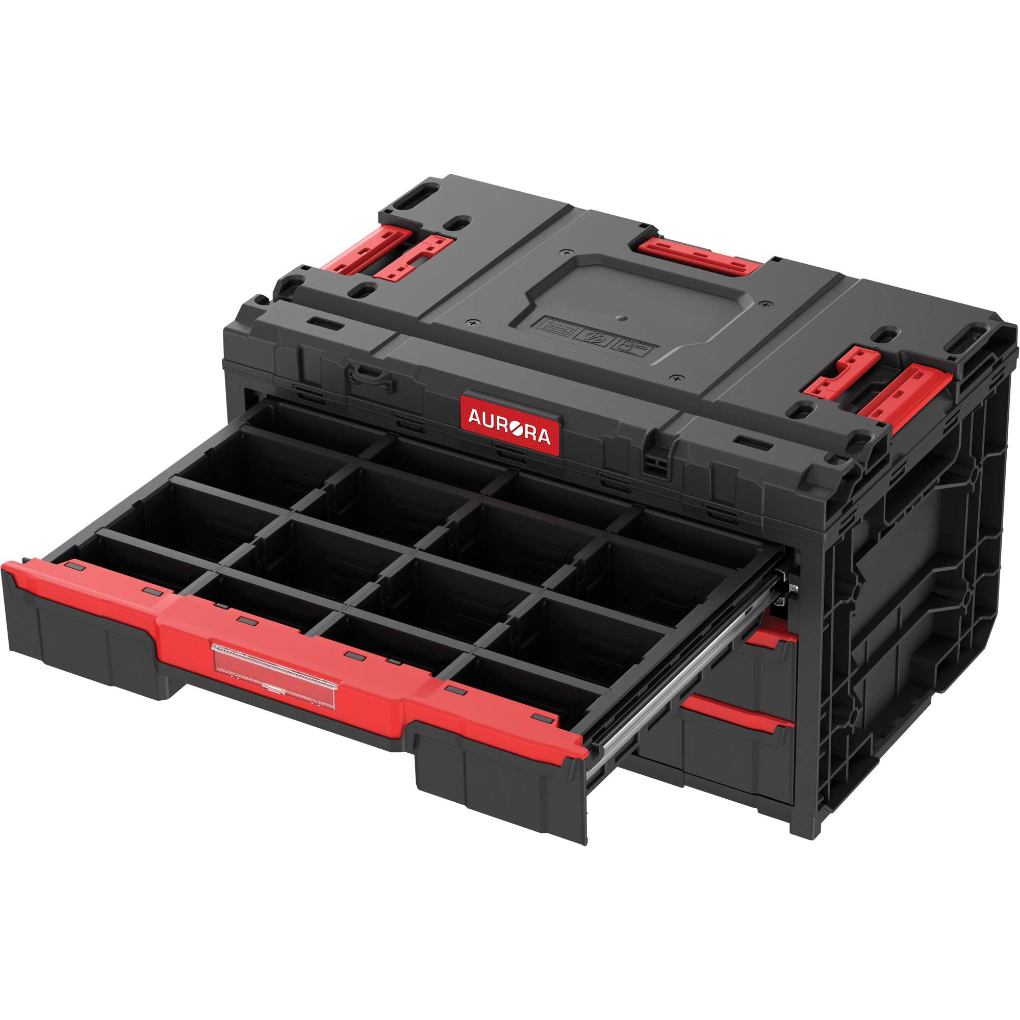 Boîte à outils à 3 tiroirs ArxMD, 23-1/10" x 15" x 13-2/5', Noir – Image 2