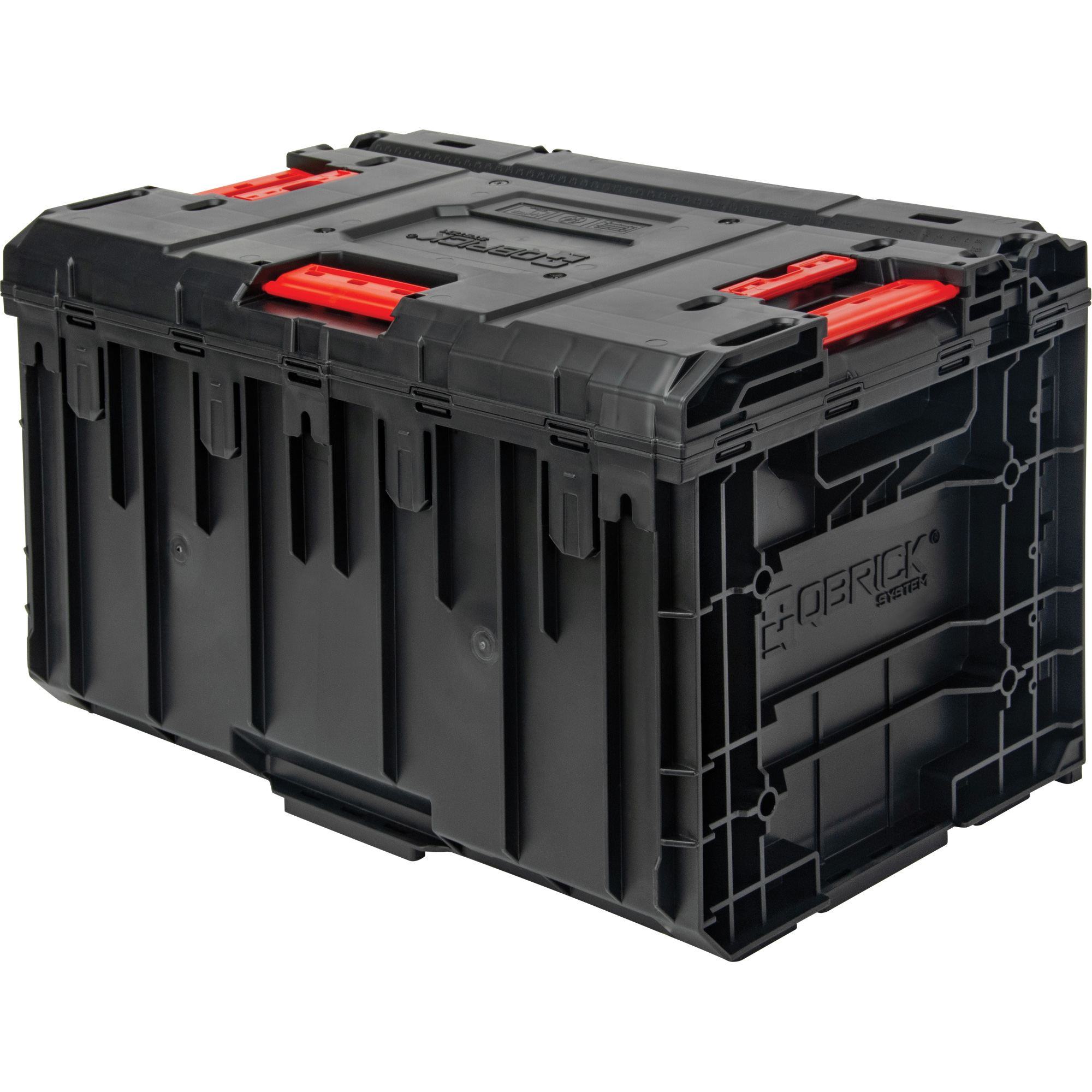 Boîte à outils ArxMD avec un tiroir, 11-1/5'' la x 18-3/10" p x 9-1/10" h, Noir/Rouge – Image 2