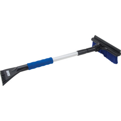 Brosse à neige télescopique, Télescopique, lame Polypropylène, 32-1/2" Longueur, Bleu