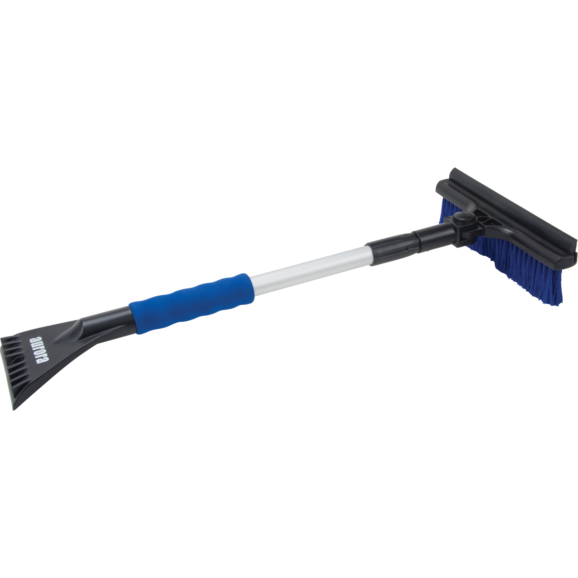 Brosse à neige télescopique, Télescopique, lame Polypropylène, 32-1/2" Longueur, Bleu