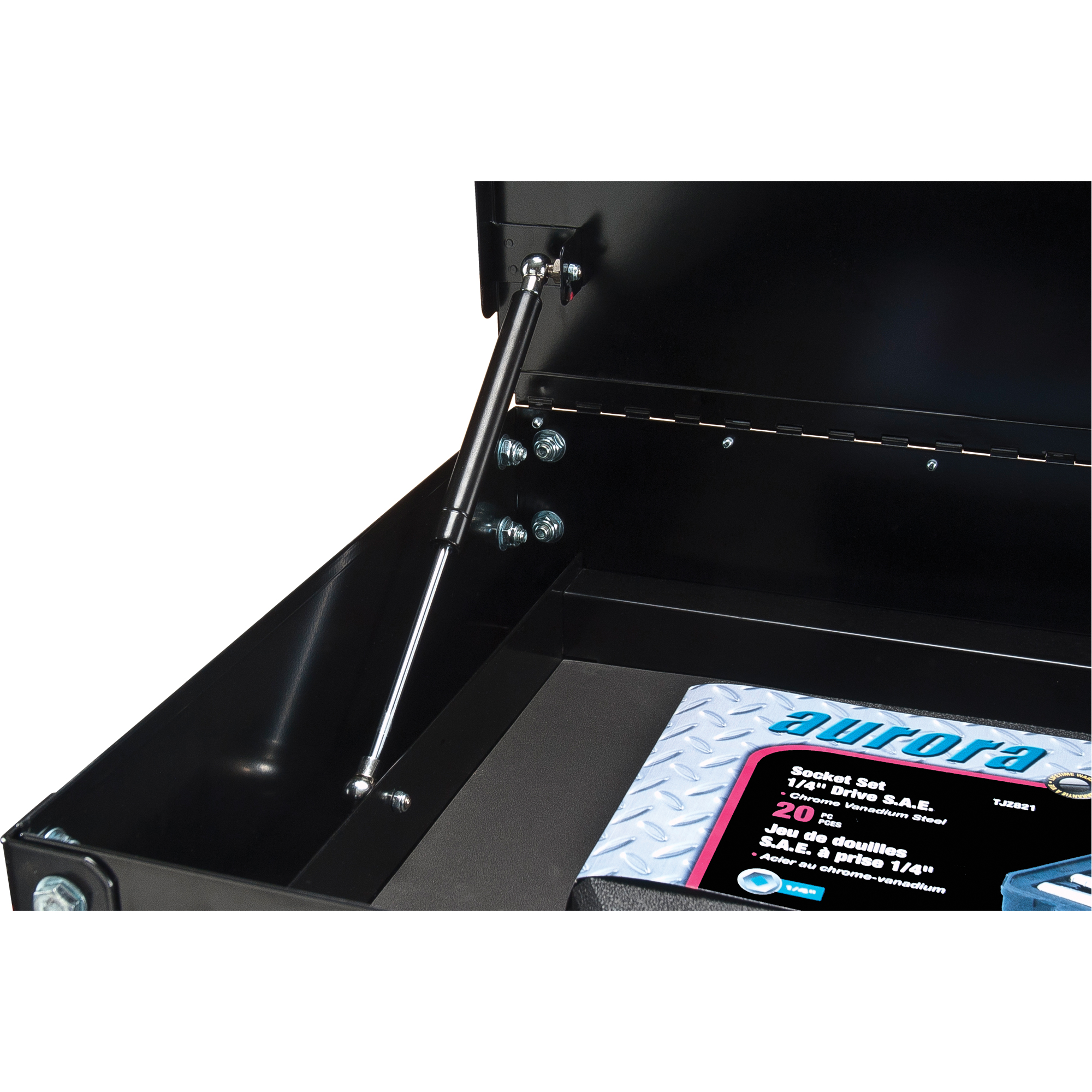 Chariot utilitaire, 4 tiroirs, 18" lo x 33" la x 39" h, Noir – Image 4