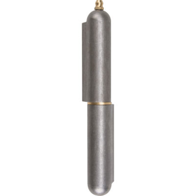 Charnière à souder, 0,787" dia. x 5,906" lo, Acier doux a/goupille fixe en acier