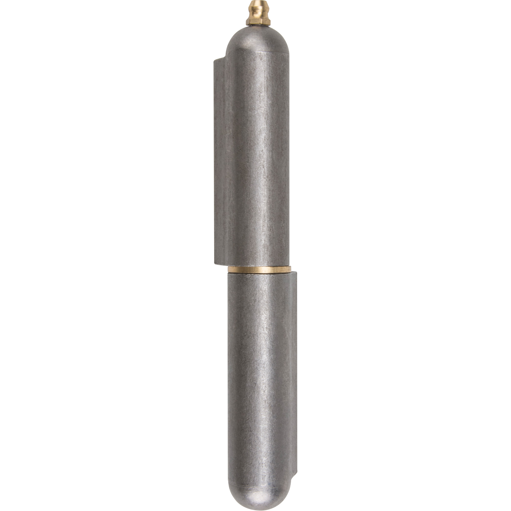 Charnière à souder, 0,787" dia. x 5,906" lo, Acier doux a/goupille fixe en acier