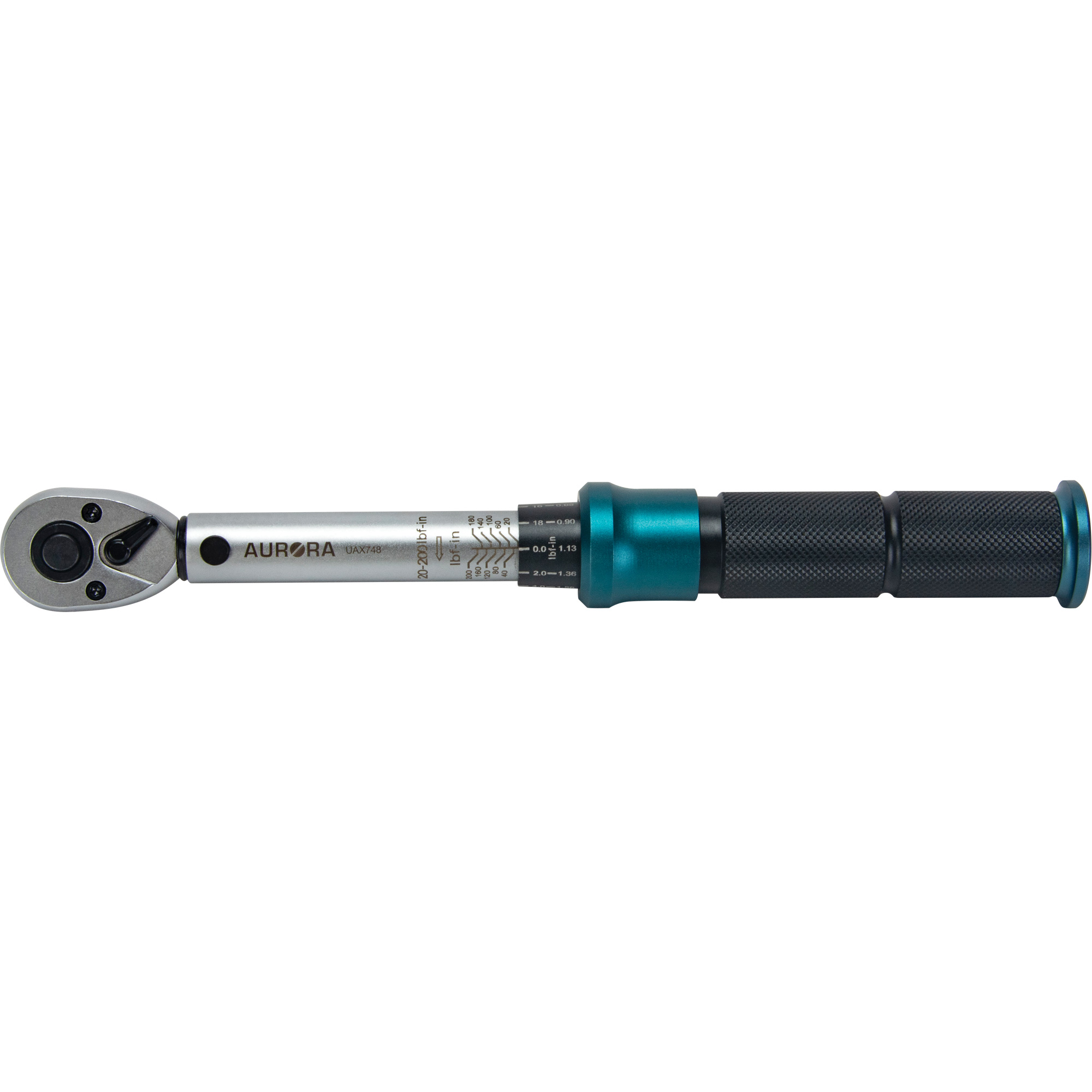 Clé dynamométrique à 72 dents, À cliquer, Entraînement 1/4" carré, 20 - 200 lb-po