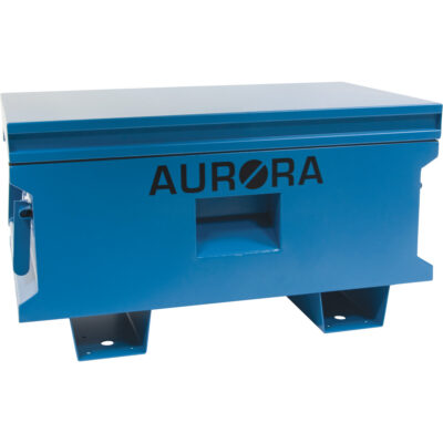 Coffre à outils de chantier, 33" x 20-3/10" x 18-3/10", Acier, Bleu