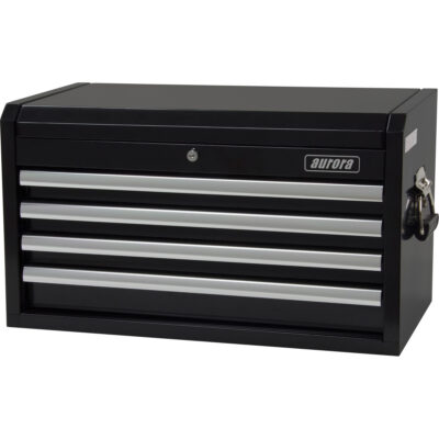 Coffre à outils industriel, 26" la, 4 tiroirs, Noir