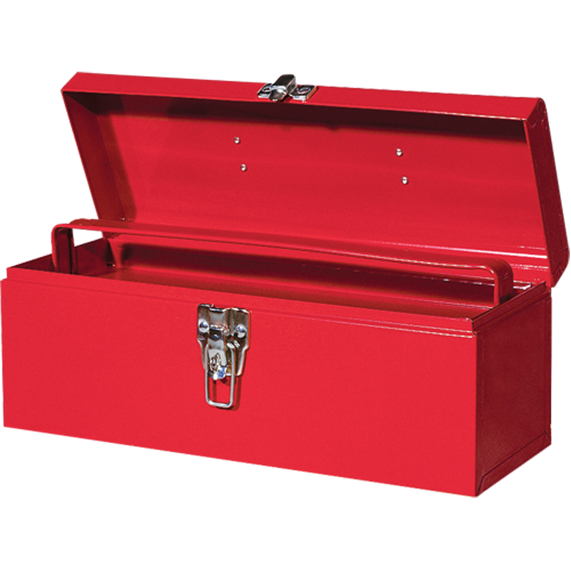 Coffre à outils portatif ATB100 avec plateau en métal pour outils, 6" P x 16" la x 6-1/2" h, Rouge