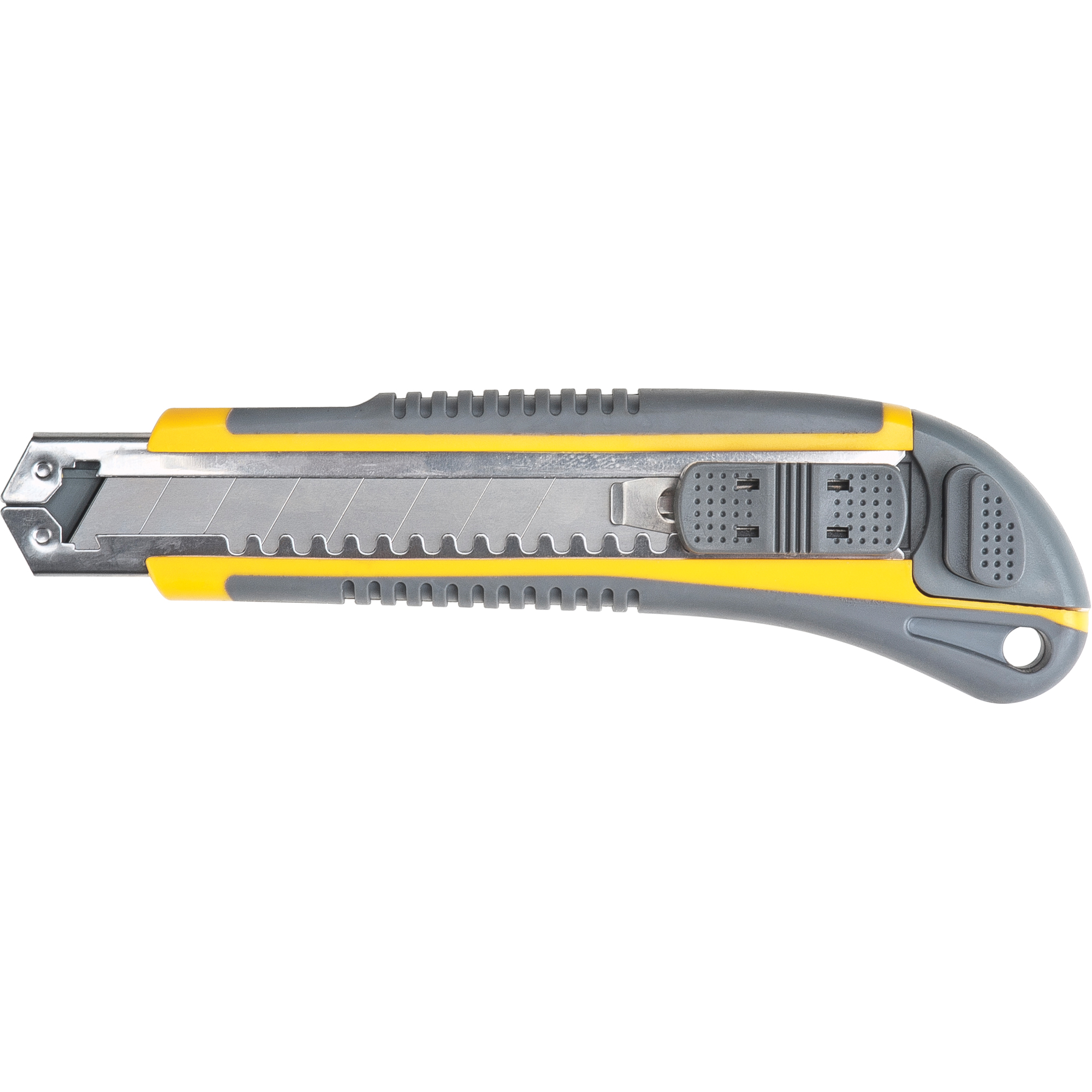 Couteau ATK100, 18 mm, Acier au carbone, Prise en Caoutchouc