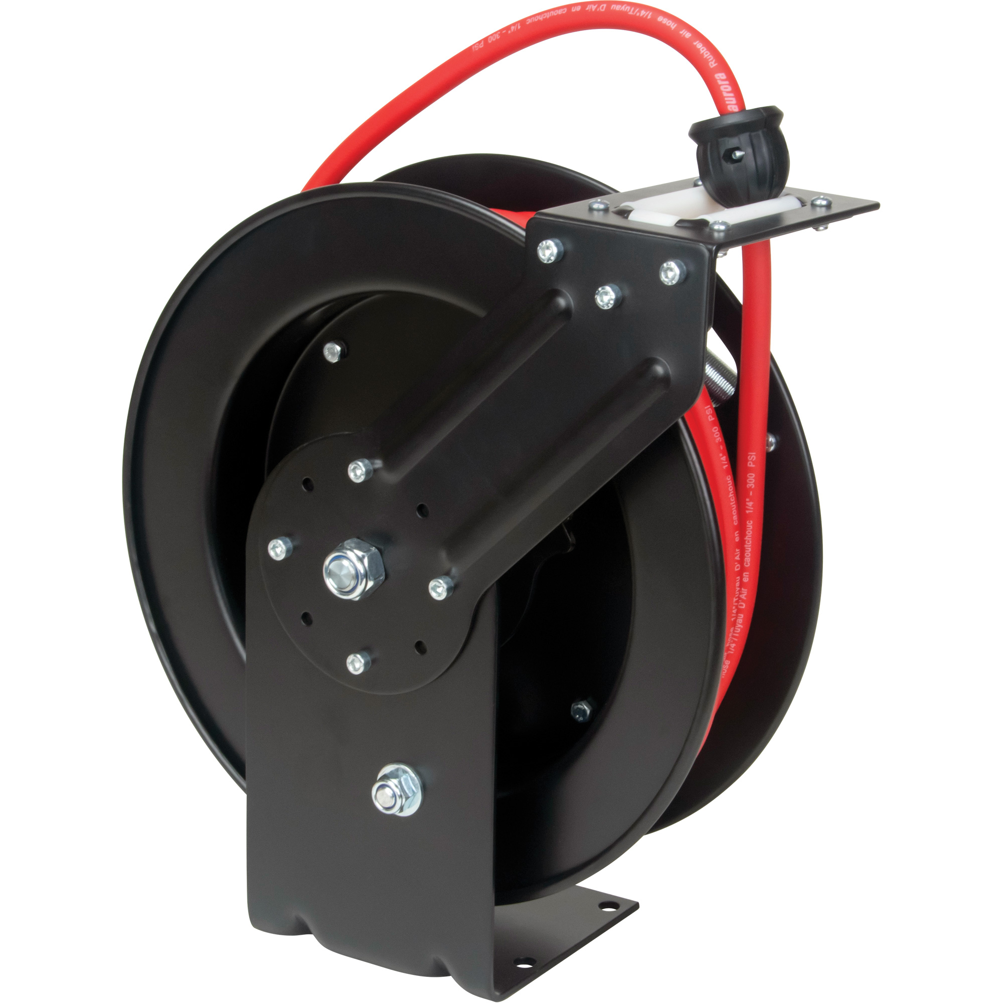Dévidoir de tuyau, Air/Eau, 1/4" x 35', Tuyau simple, 300 psi – Image 2