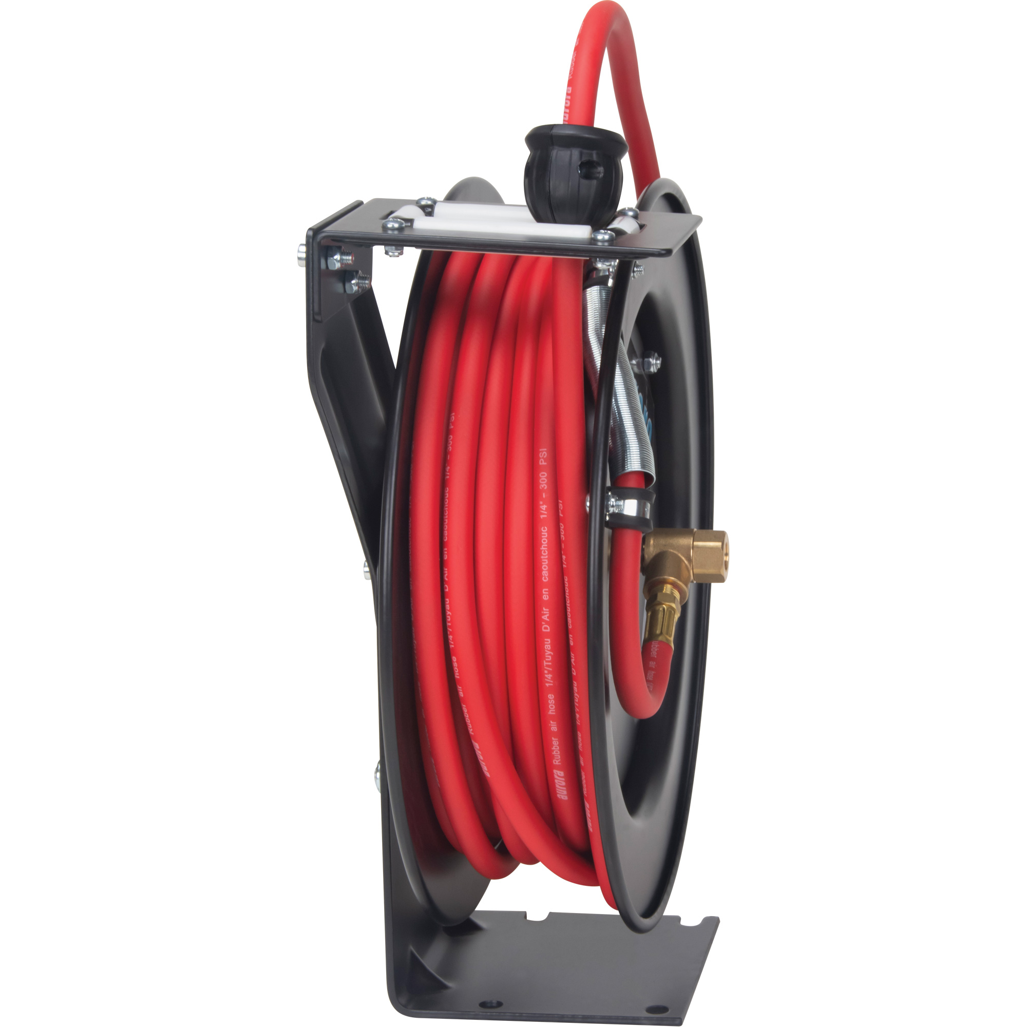 Dévidoir de tuyau, Air/Eau, 1/4" x 35', Tuyau simple, 300 psi – Image 4