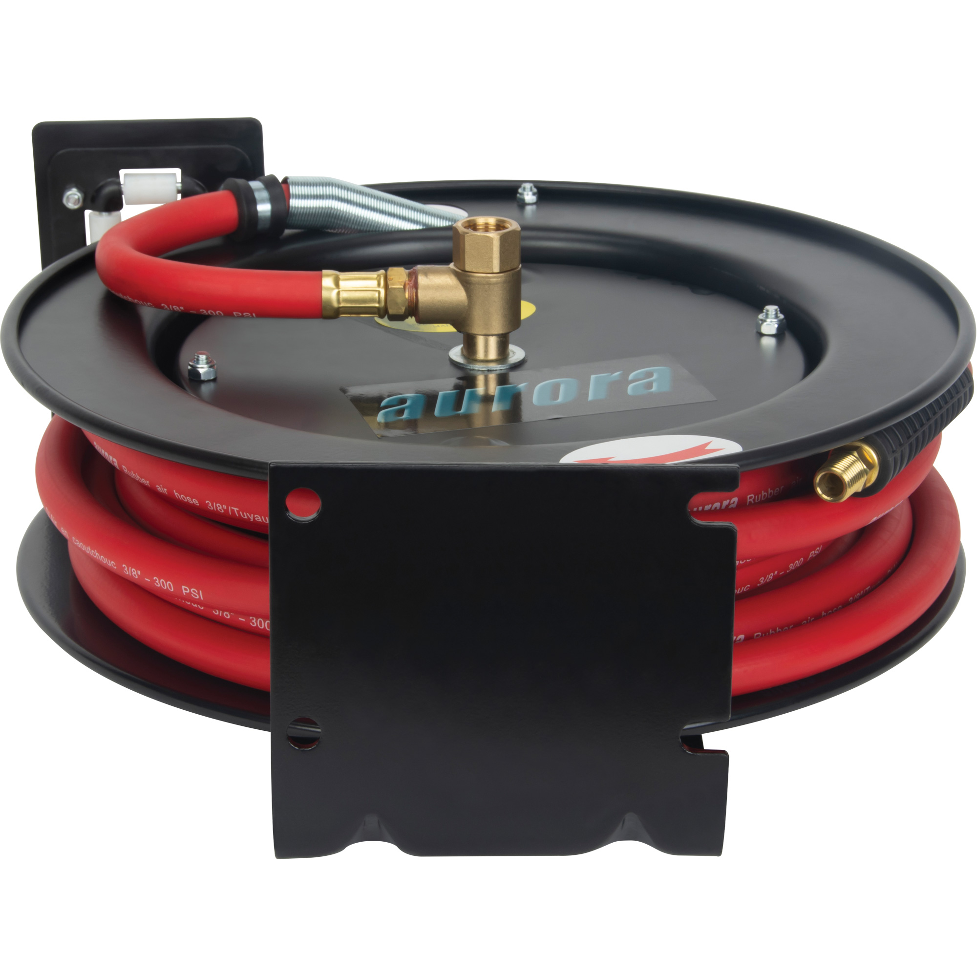 Dévidoir de tuyau, Air/Eau, 3/8" x 25', Tuyau simple, 300 psi – Image 3