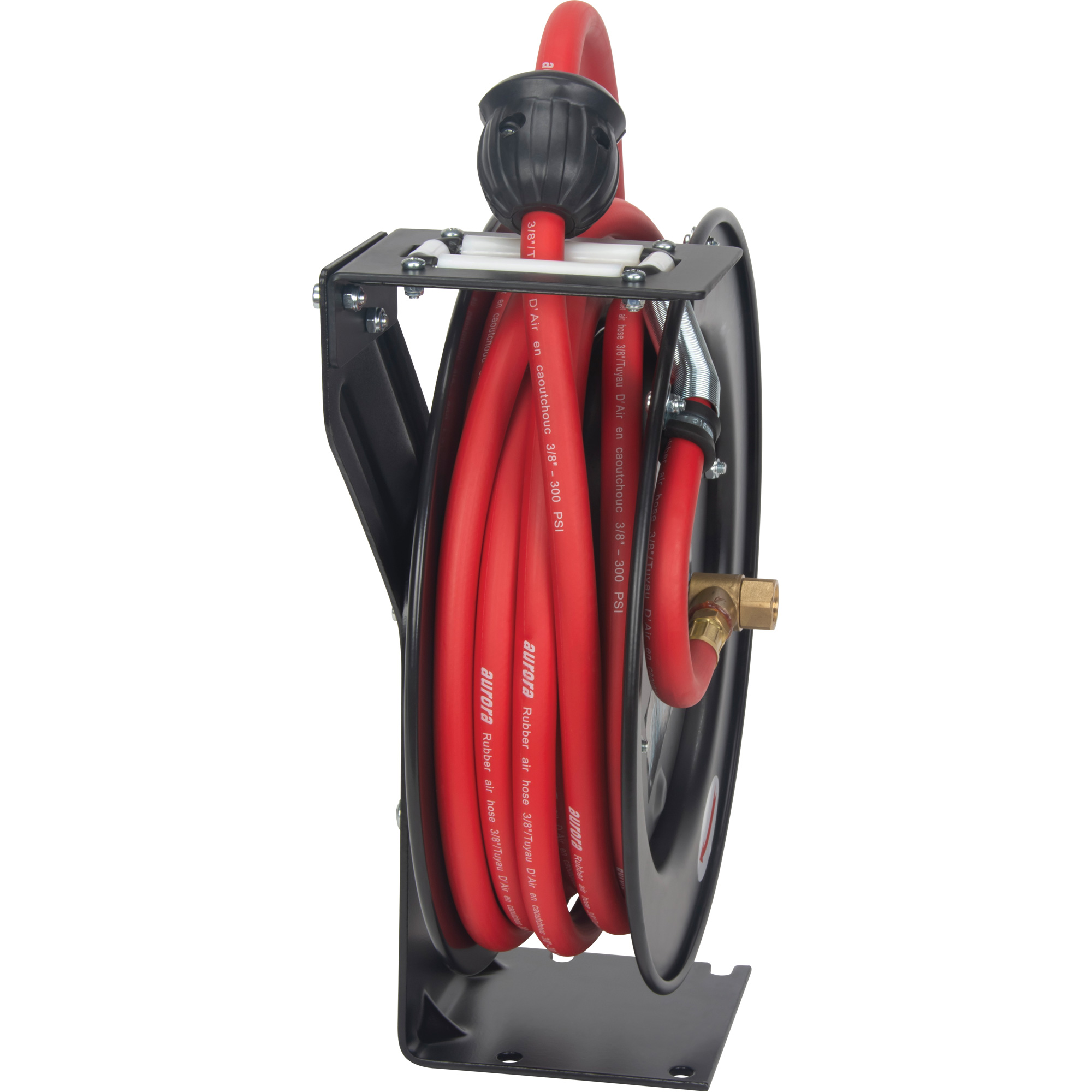 Dévidoir de tuyau, Air/Eau, 3/8" x 25', Tuyau simple, 300 psi – Image 4