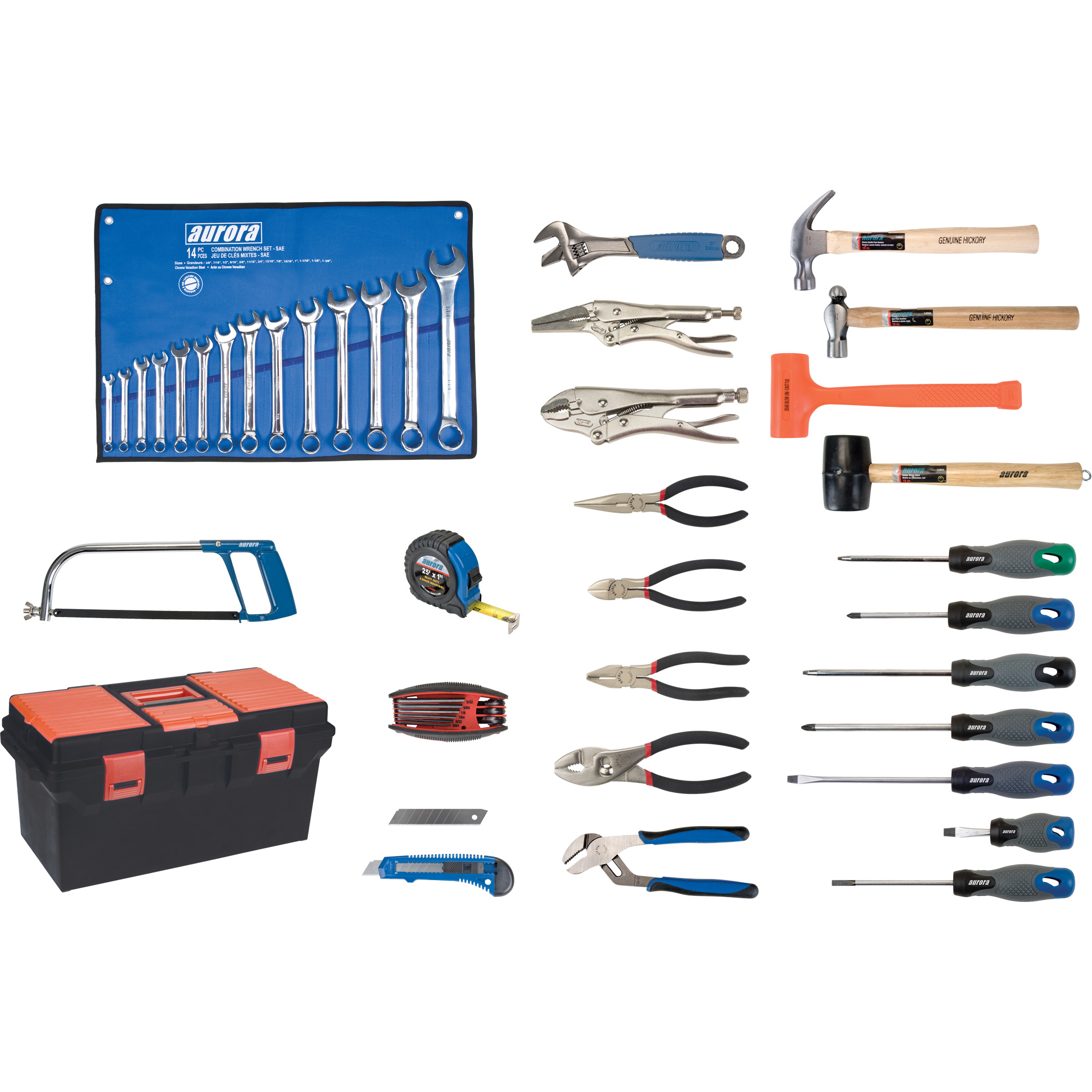 Jeu d'outils de luxe avec coffret en plastique, 56 morcea