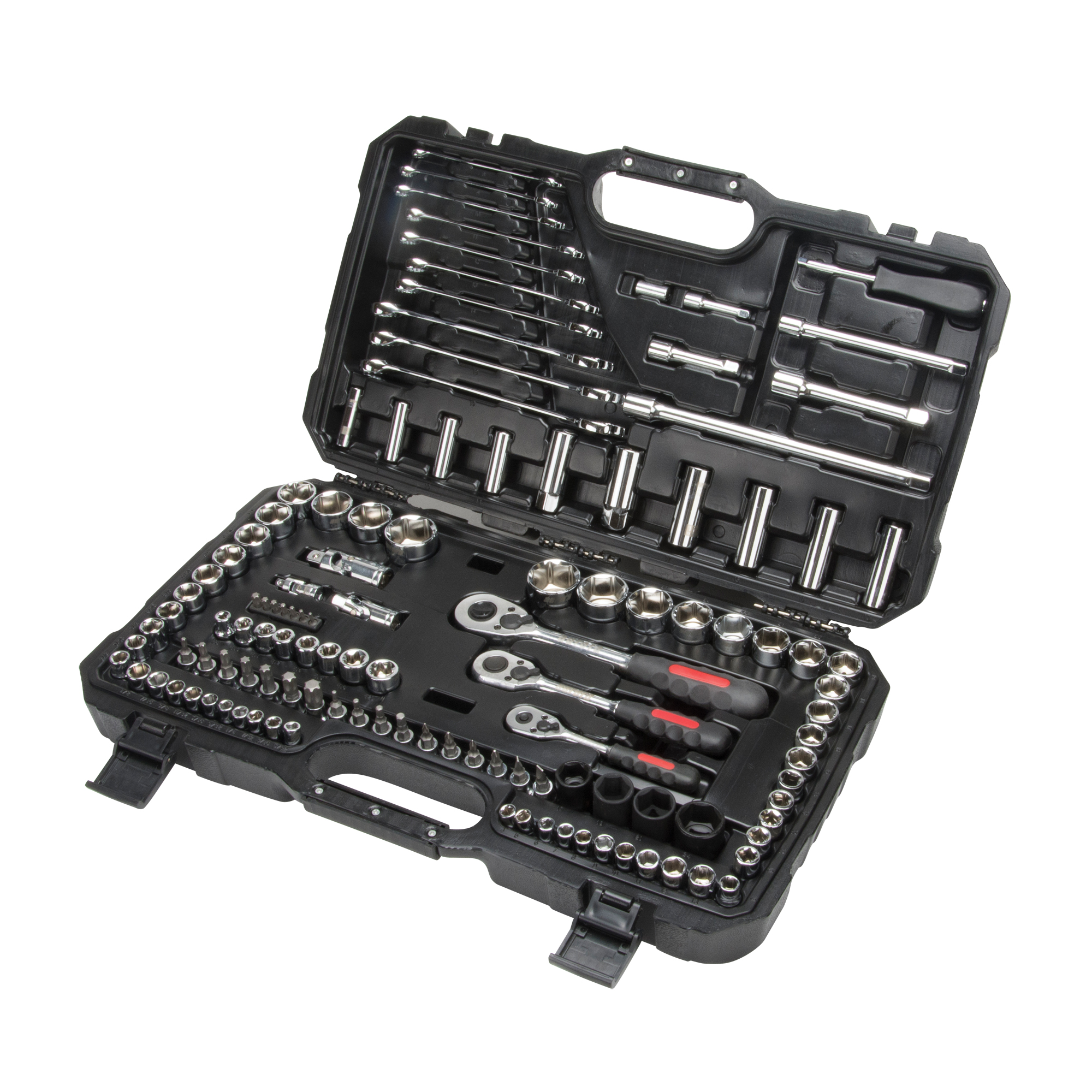Jeux de douilles et clés SAE/métriques 1/4", 3/8" et 1/2", 120 Mcx, Profond