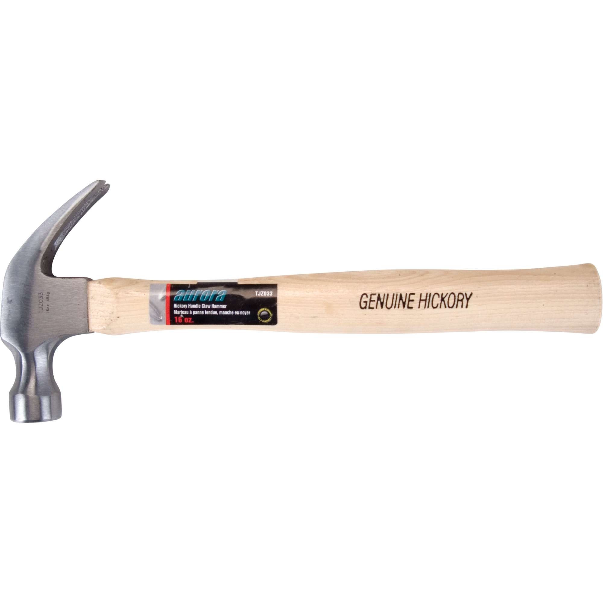 Marteau à manche en noyer, 16 oz, Prise en Bois, 13" lo