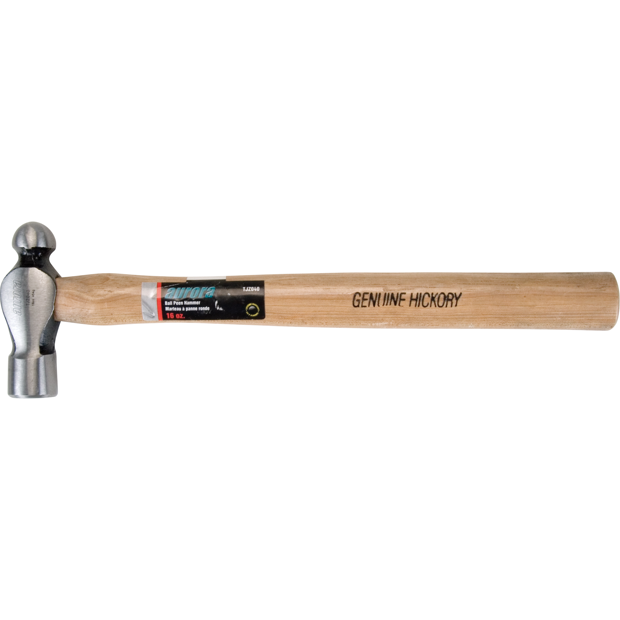 Marteau à panne sphérique, Poids de la tête 16 oz, Face Ordinaire, Prise Bois