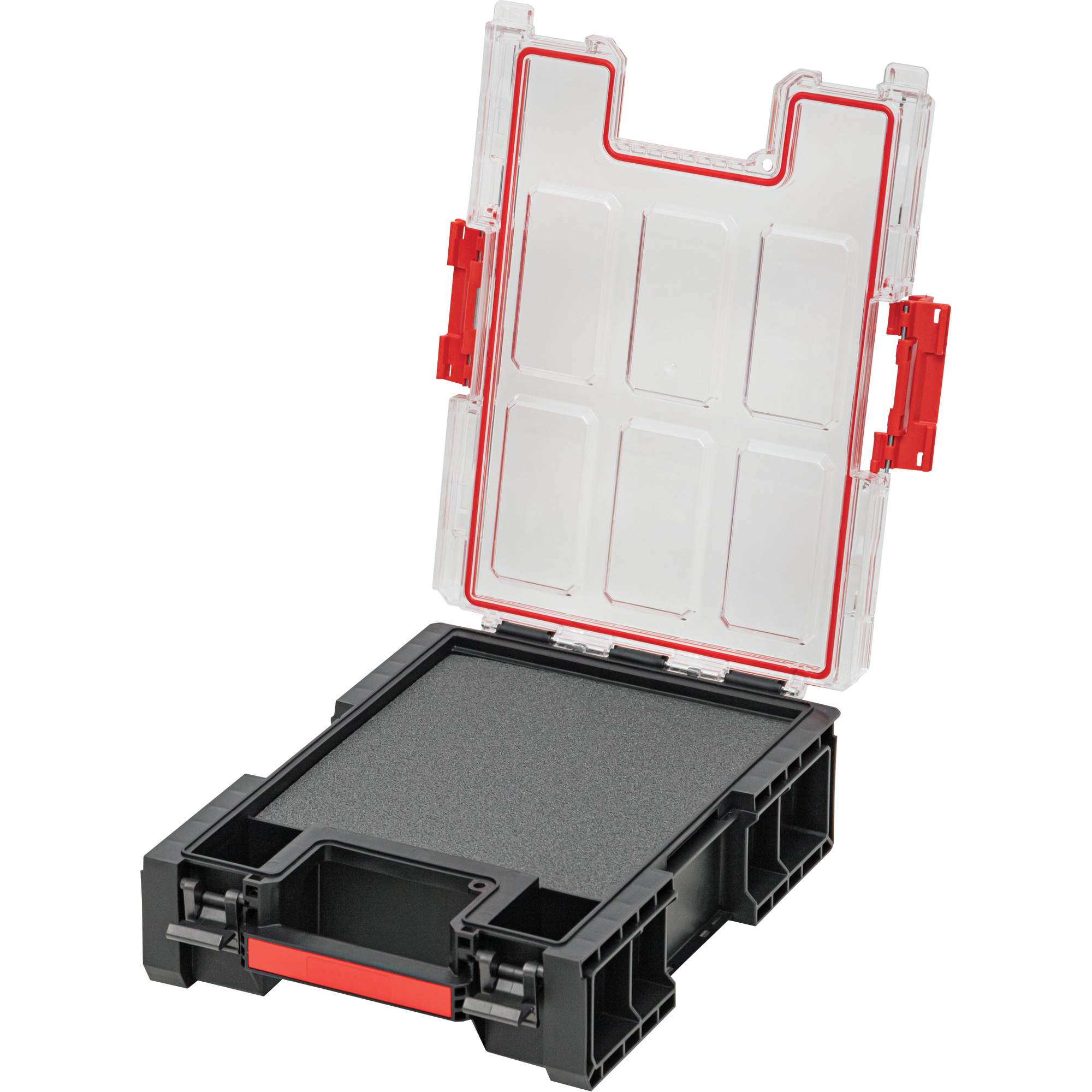 Organisateur moyen haut avec cloisons en mousse à plusieurs couches ArxMC, 10-2/5" x 14-3/10" x 4-1/5", Noir – Image 2