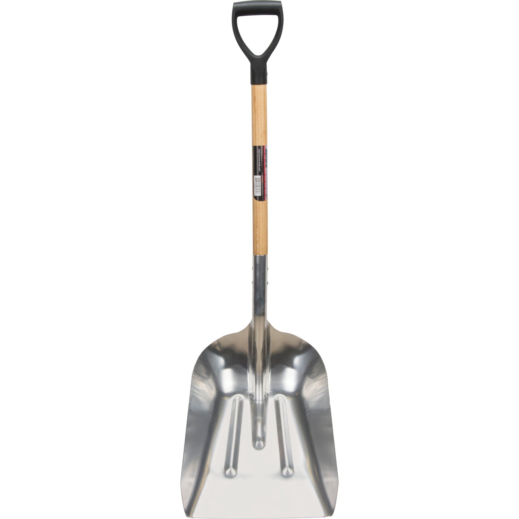 Pelle creuse, Bois, Lame Aluminium, Manche Prise en D, 24-1/2" Longueur