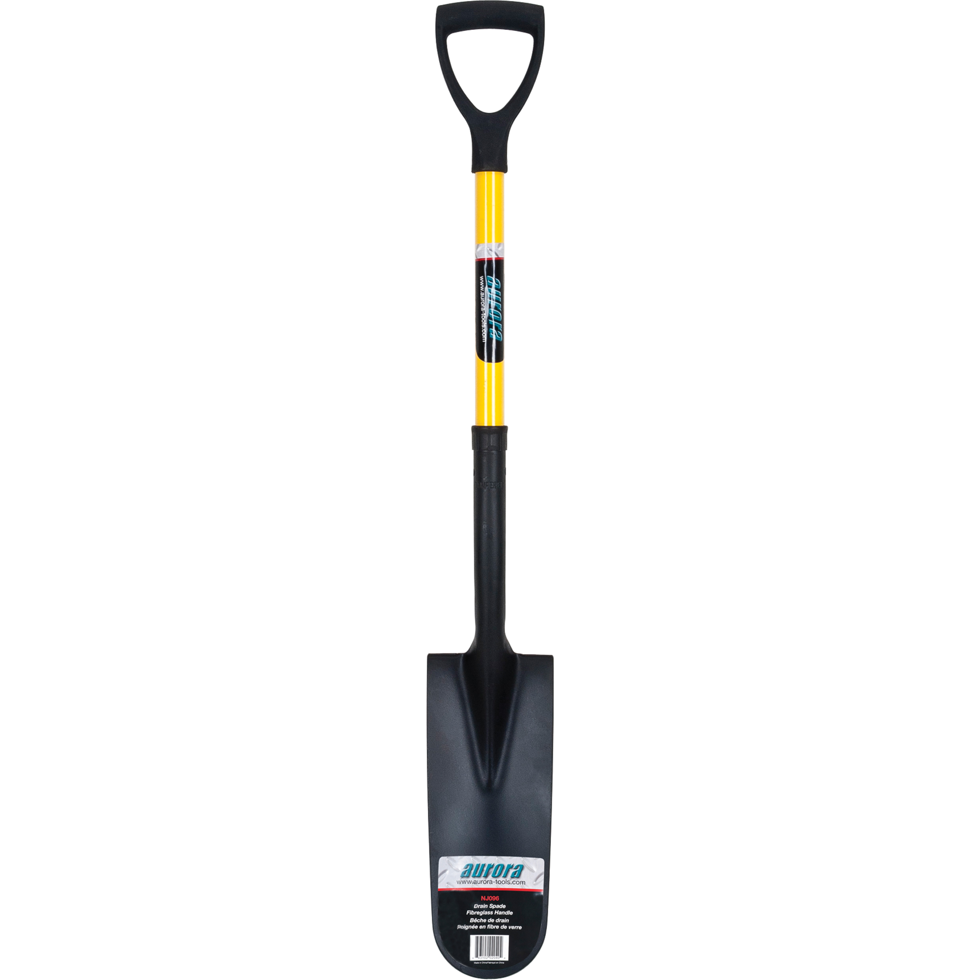 Pelles bêches, Acier durci, Lame 16" x 6", 28-1/2" lo, Manche Prise en D