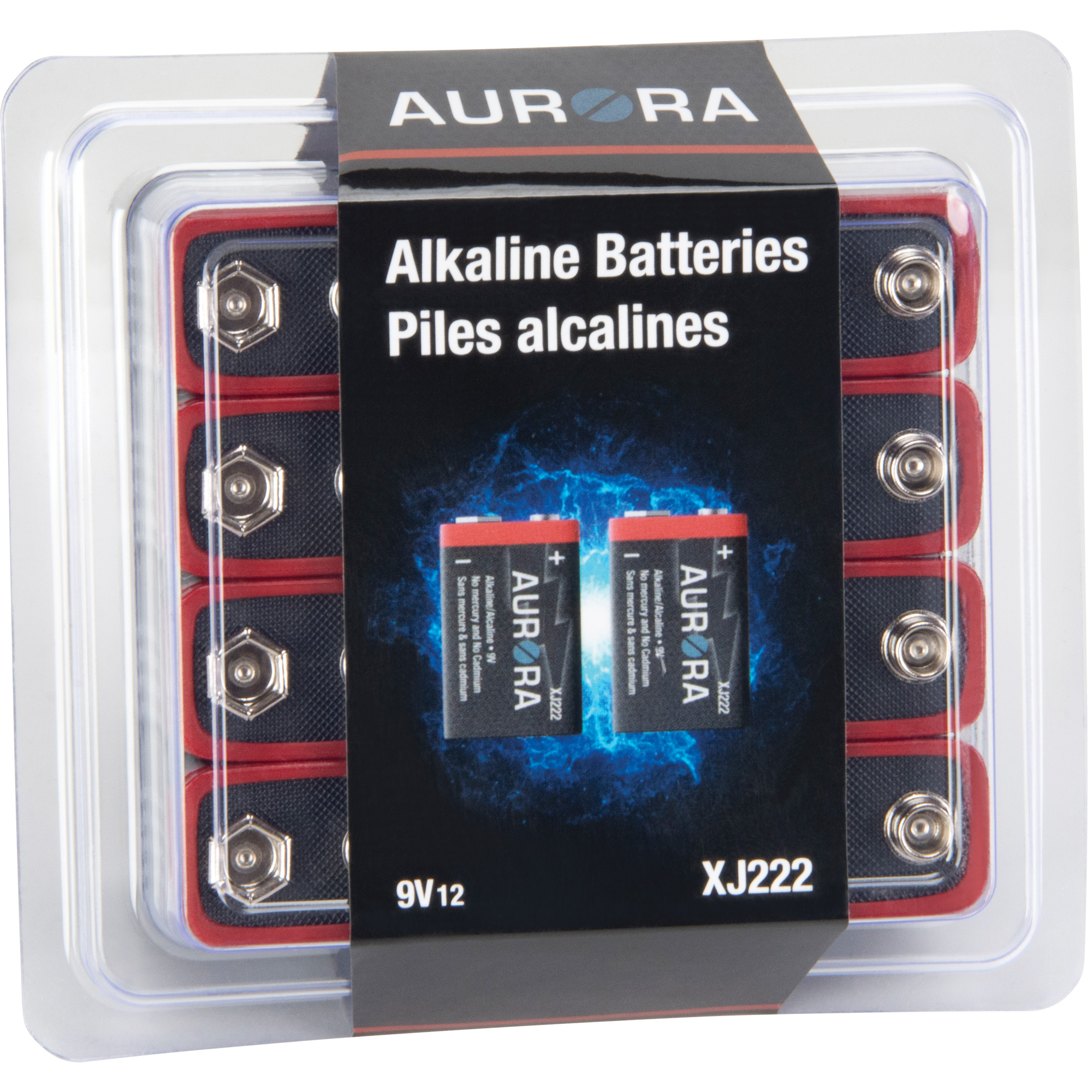 Piles alcalines industrielles, 9 V