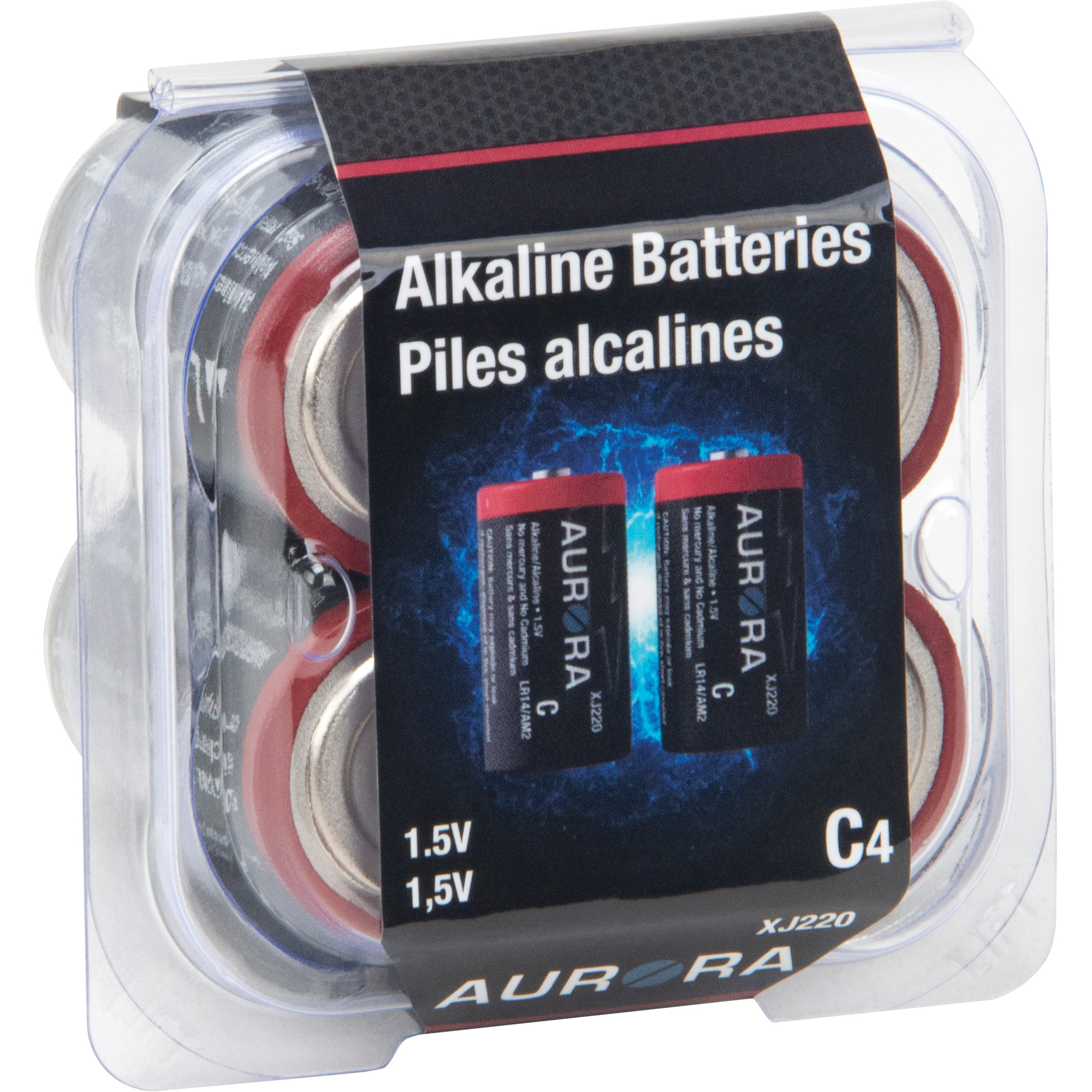 Piles alcalines industrielles, C, 1,5 V