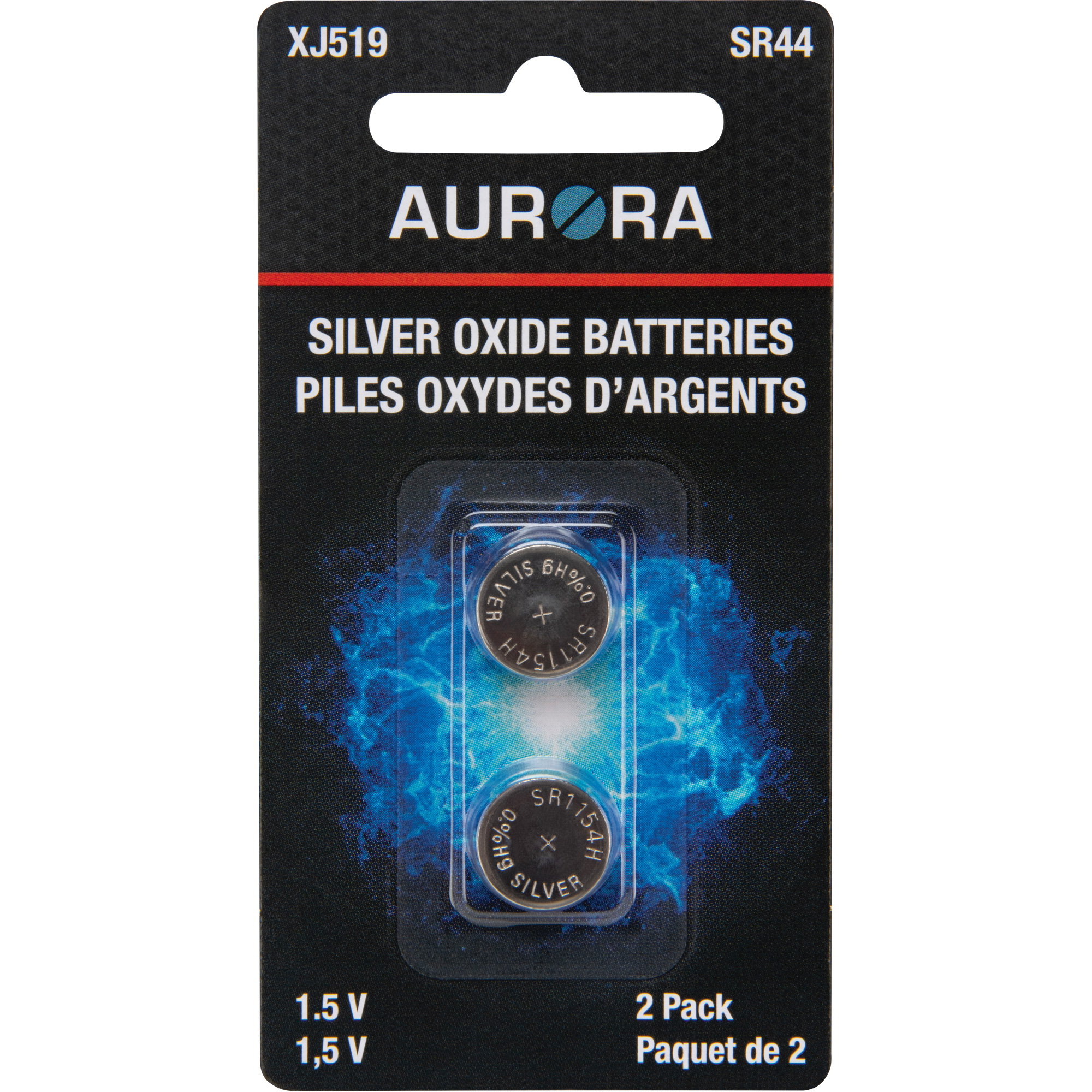 Piles d'oxyde d'argent 377BP, 1,55 V