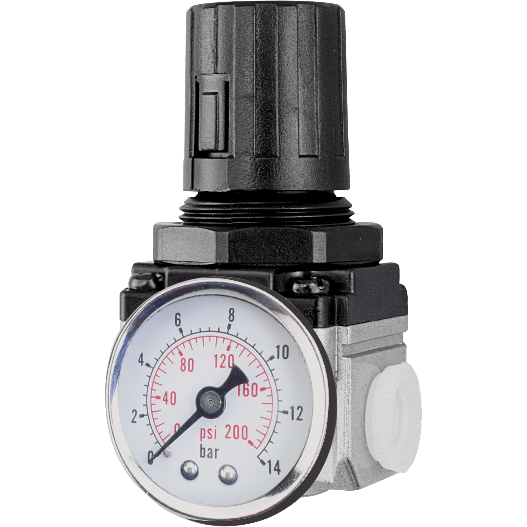 Régulateur de débit d'air (manomètre compris), 1" NPT, PSI max. de 220 PSI, Modulaire