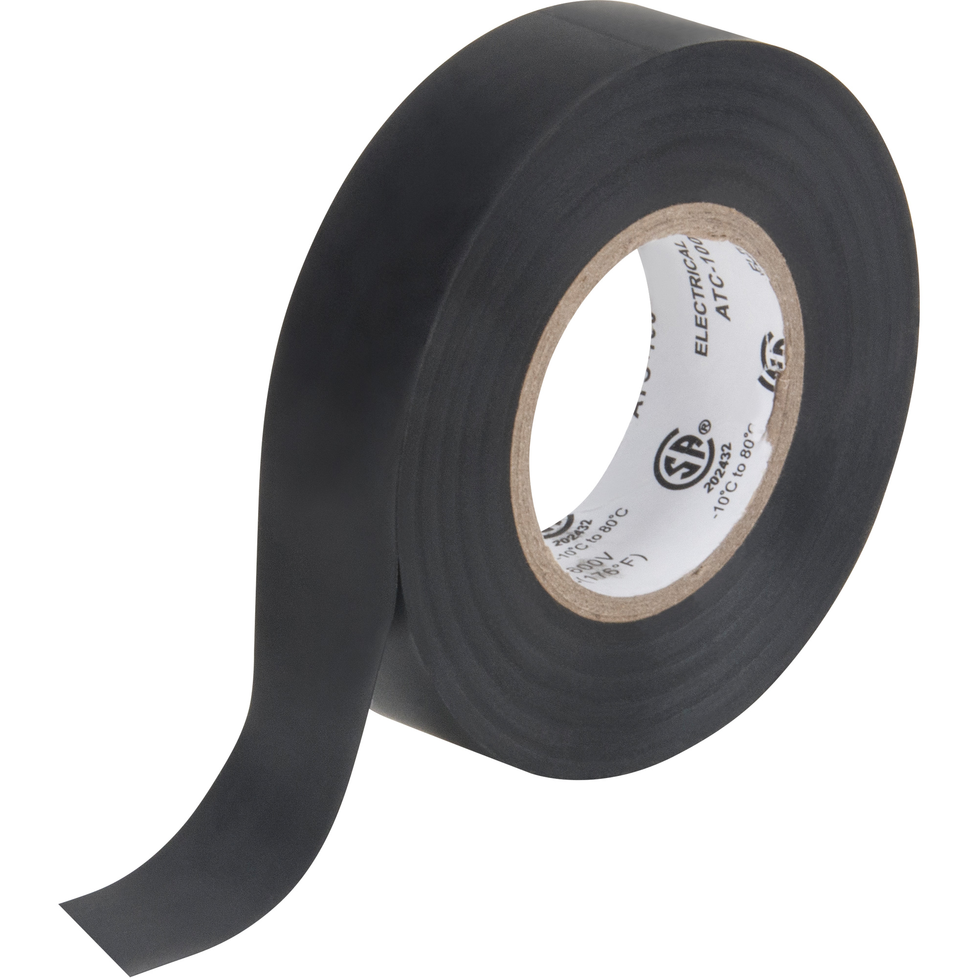 Ruban isolant, 19 mm (3/4") x 18 m (60'), Noir, 7 mils