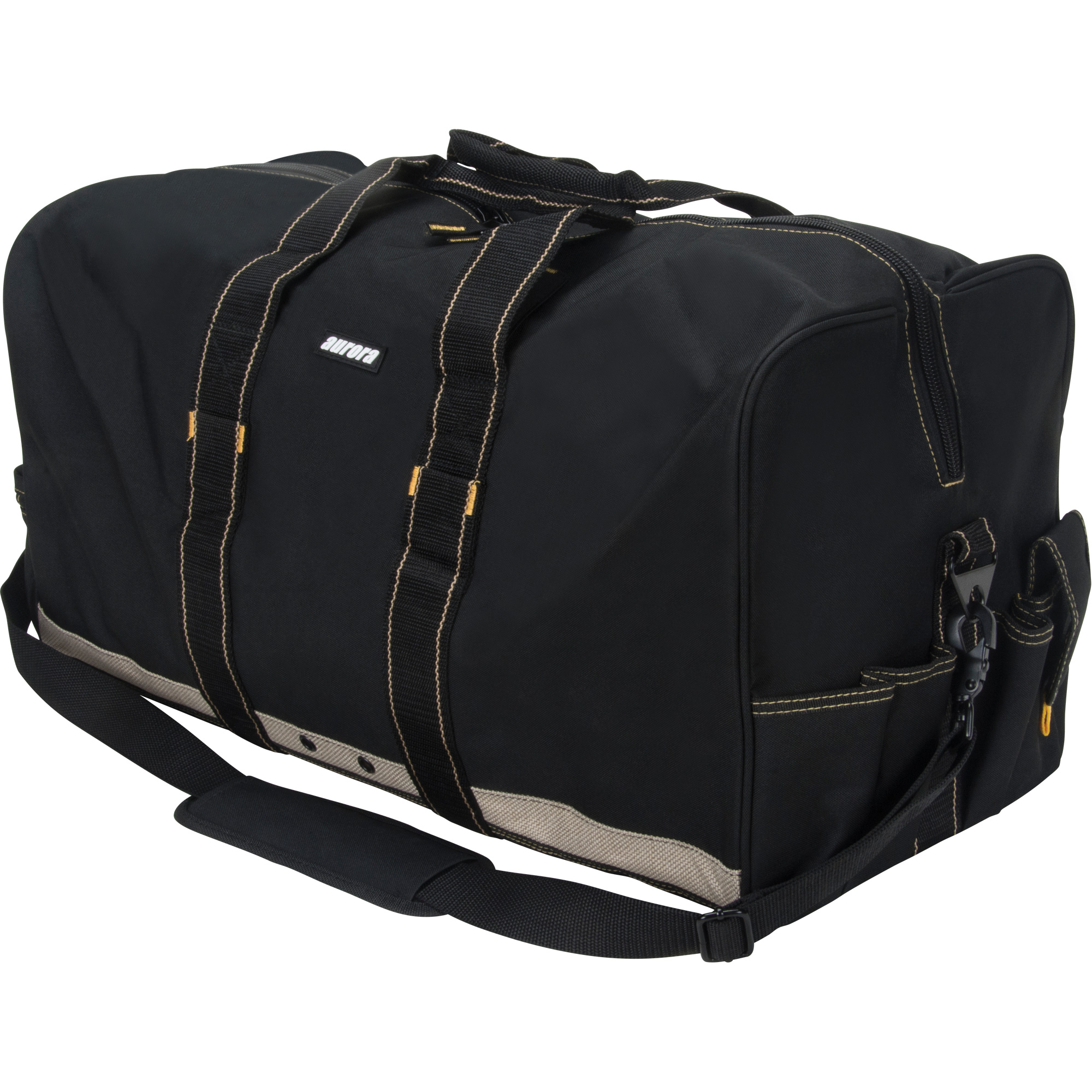 Sac pour équipement tout usage, Polyester, 8 pochettes, Noir
