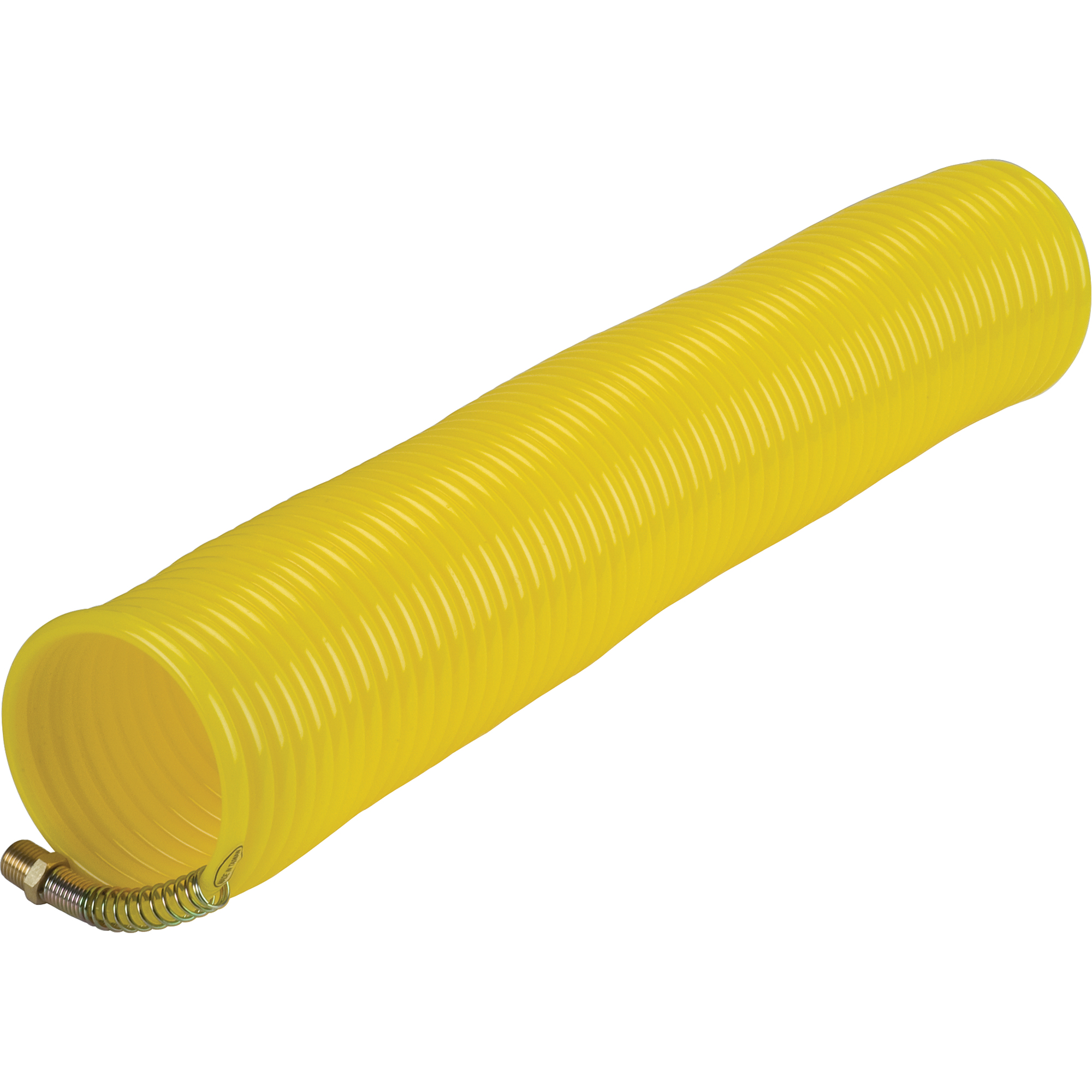 Tuyaux à air auto rétractables en nylon a/raccords, Air, 1/4" DI x 50' lo, Nylon, 200 psi à 23°C