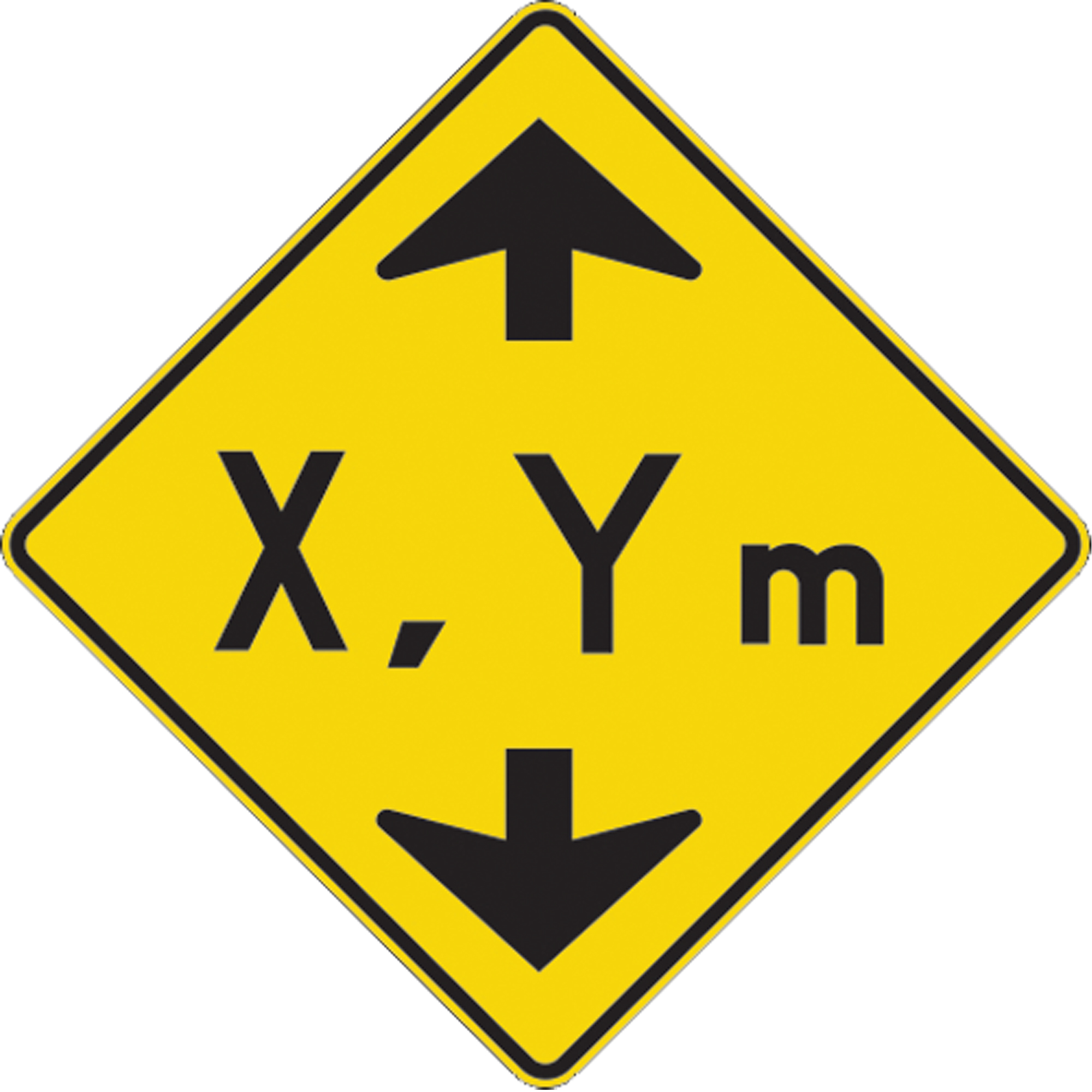 Panneaux de signalisation hauteur limitée, 24" x 24", Aluminium, Bilingue avec pictogramme