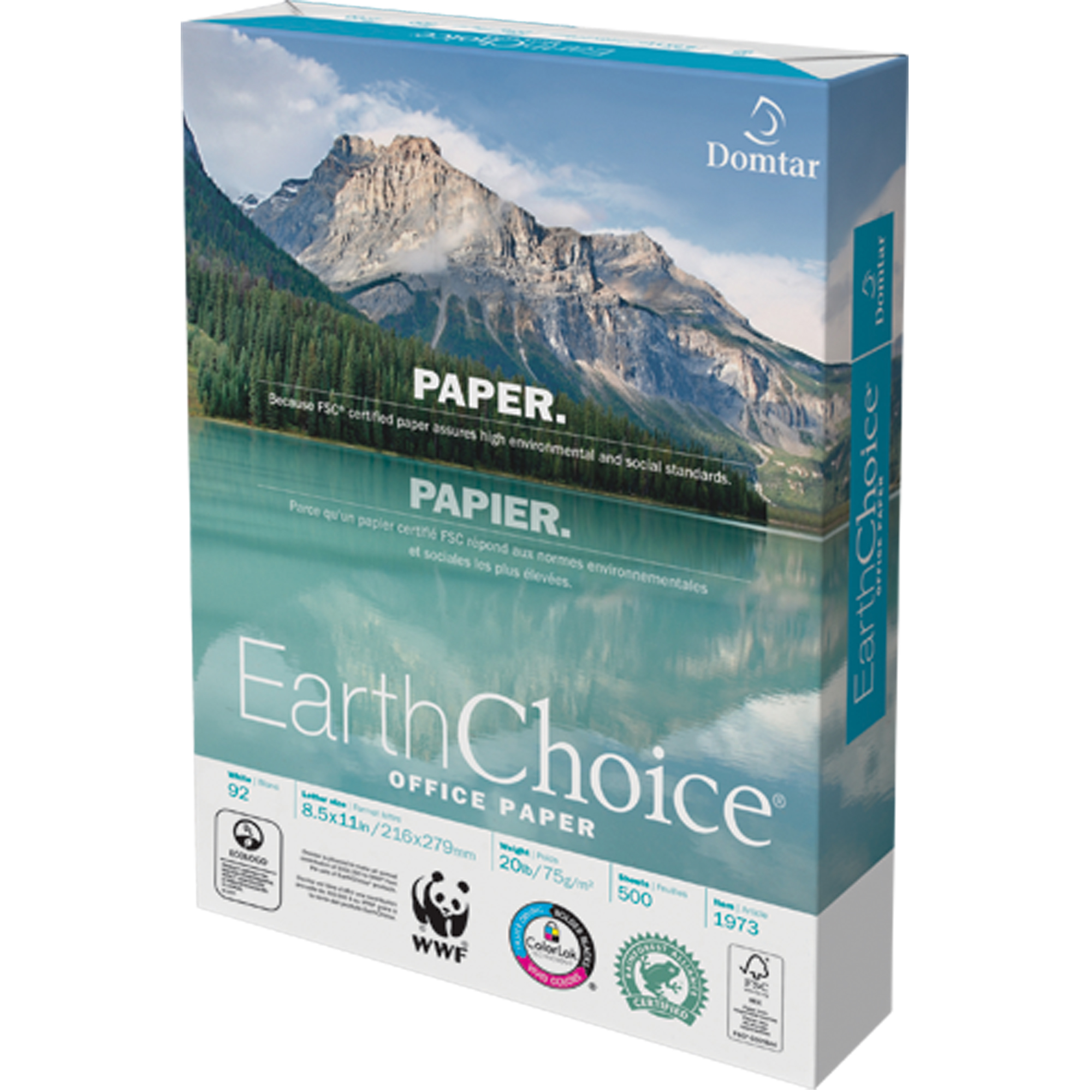 Papier pour le bureau EarthChoiceMD, FSC, 8-1/2" x 11", 20 lb, Blanc
