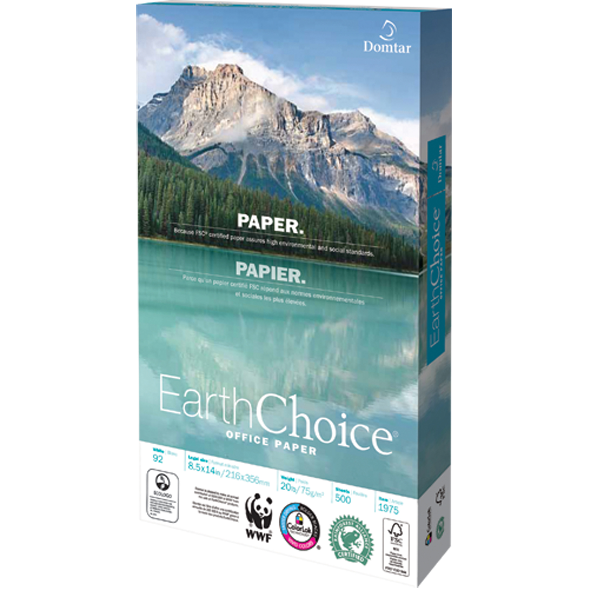 Papier pour le bureau EarthChoiceMD, FSC, 8-1/2" x 14", 20 lb, Blanc