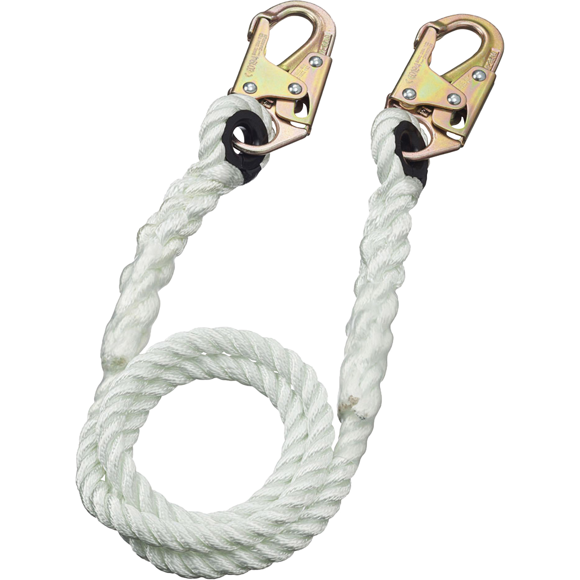 LAN-1222-4 Longe à corde de retenue 5/8", 1 branches, 4', Classe CSA A