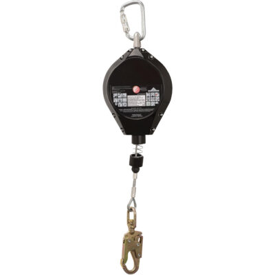 SRL-73302-40LE Cordage de sécurité autorétractable, 40', Acier galvanisé, Pivotant