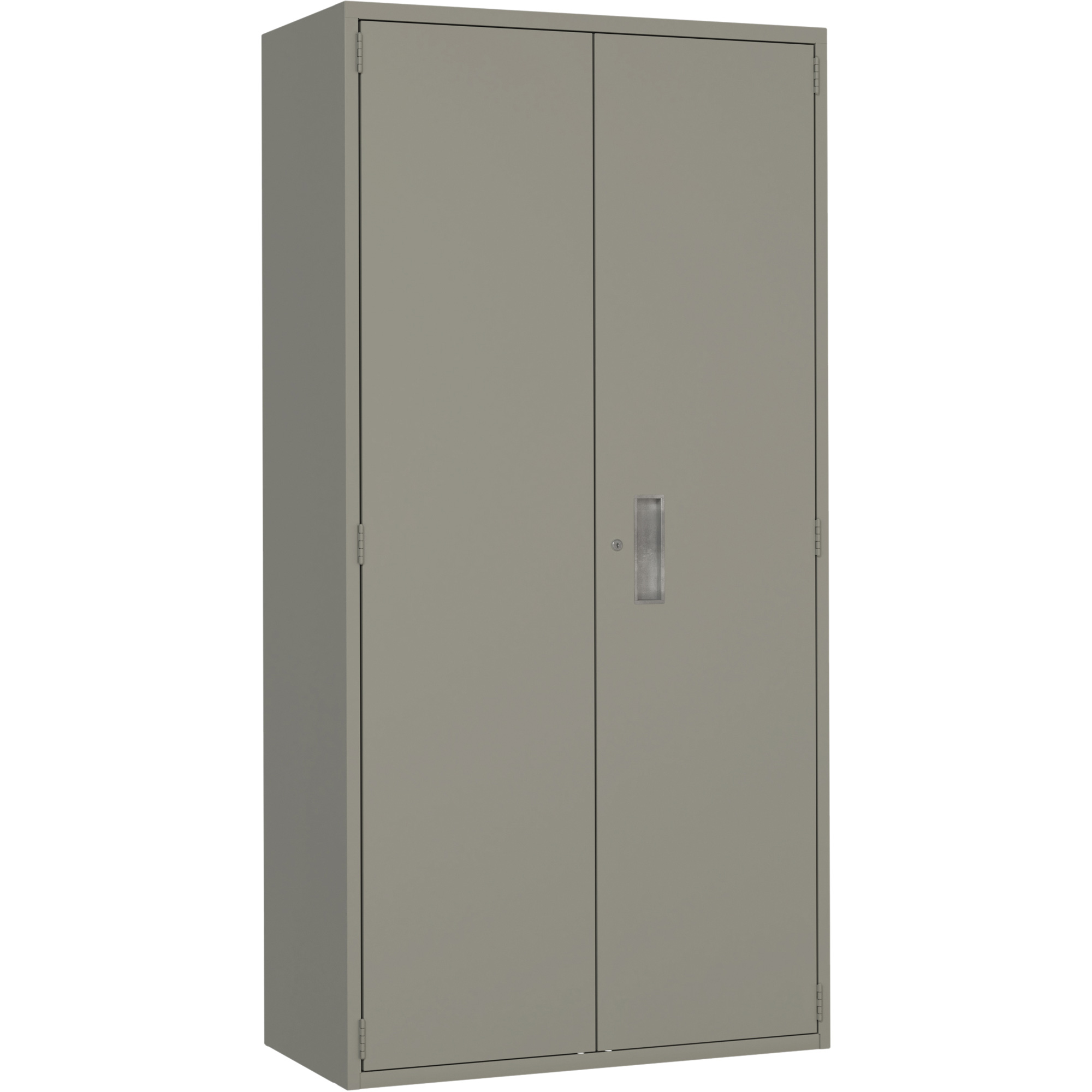 Armoire de rangement Hi-Boy, Acier, 4 Tablettes, 72" h x 36" la x 18" P, Gris