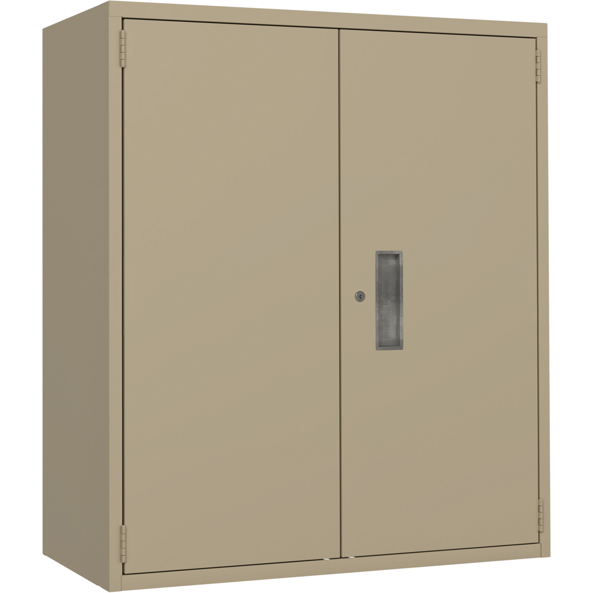 Armoire de rangement Lo-Boy, Acier, 2 Tablettes, 40" h x 36" la x 18" P, Beige