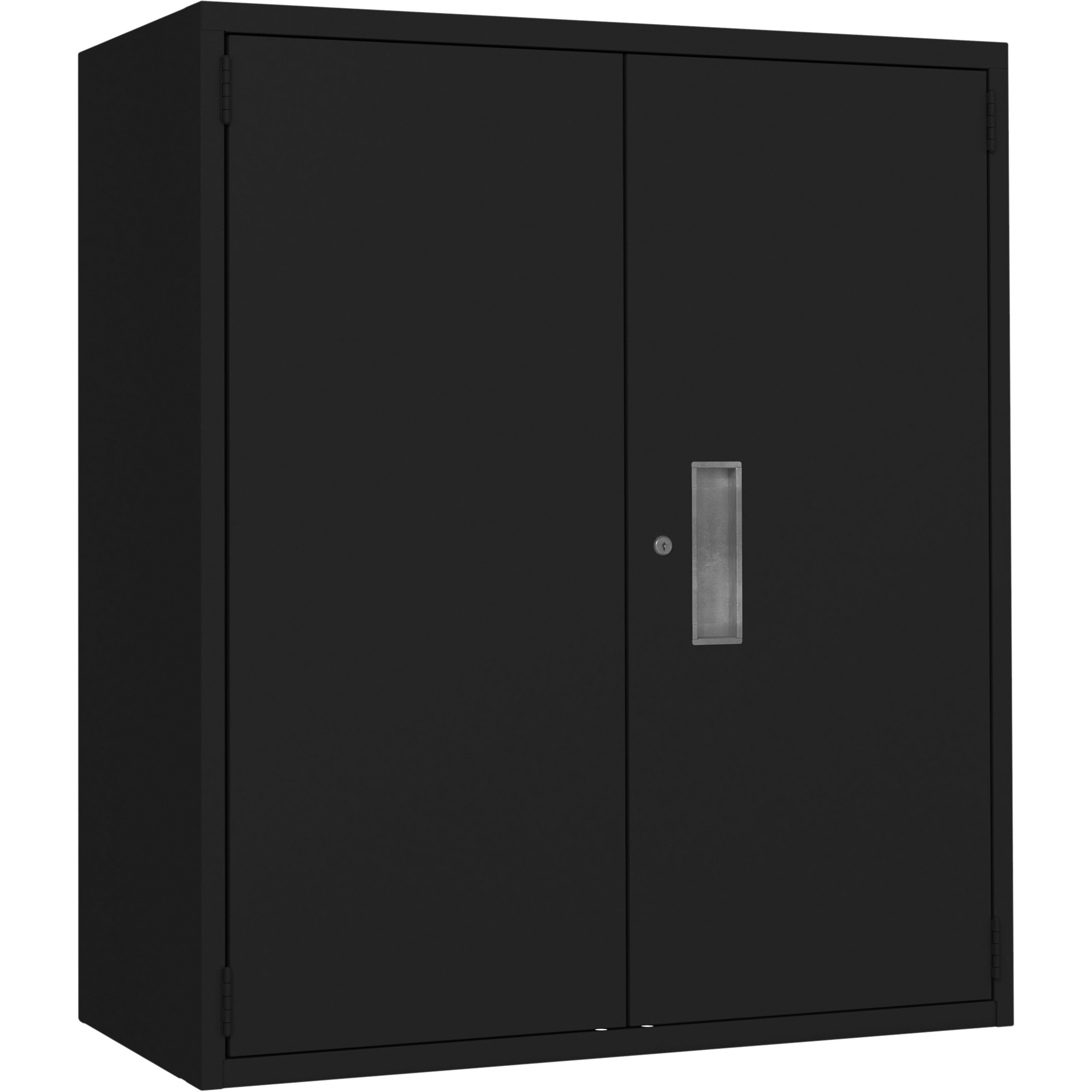 Armoire de rangement Lo-Boy, Acier, 2 Tablettes, 42" h x 36" la x 18" P, Noir