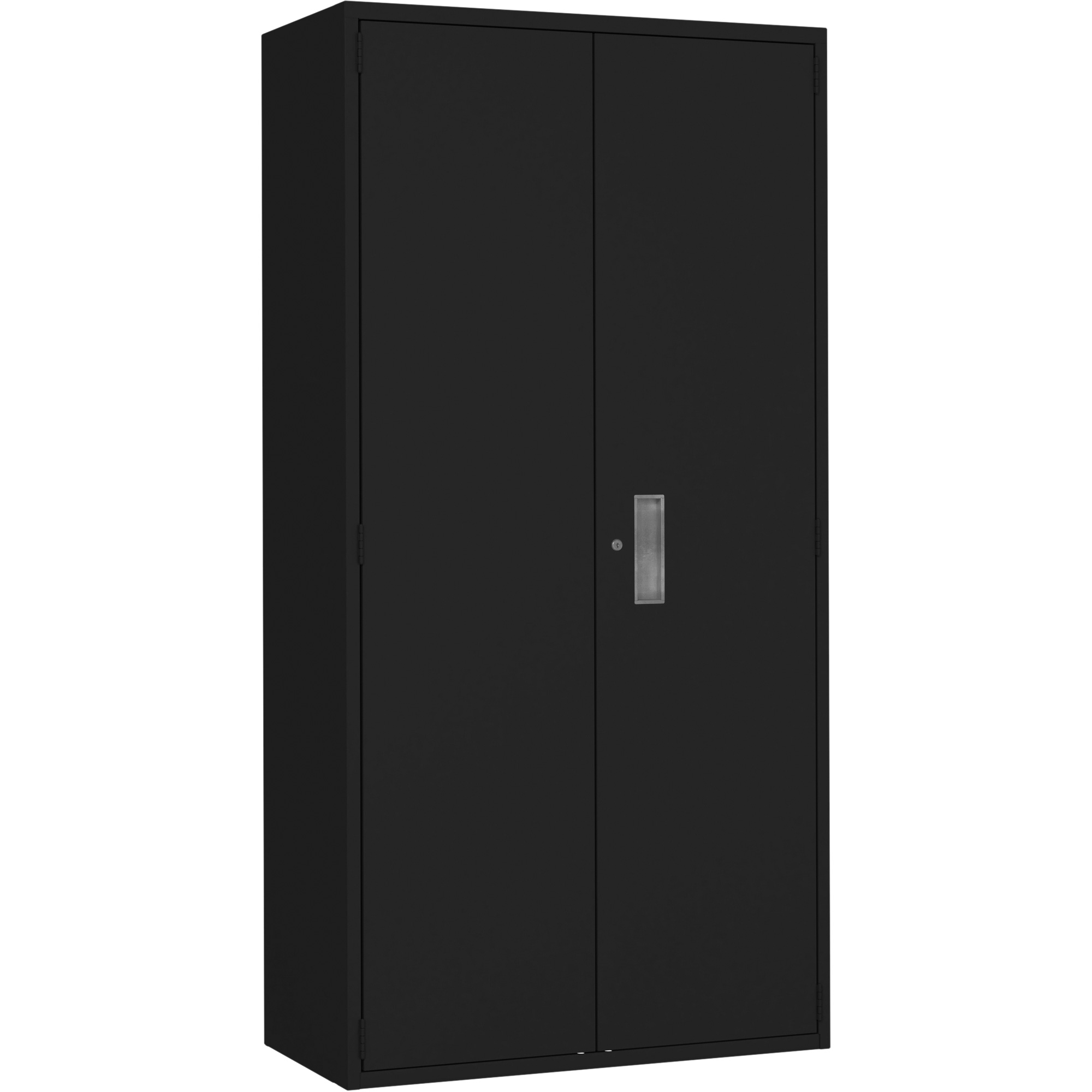 Armoire garde-robe, Acier, 36" la x 18" p x 72" h, Noir